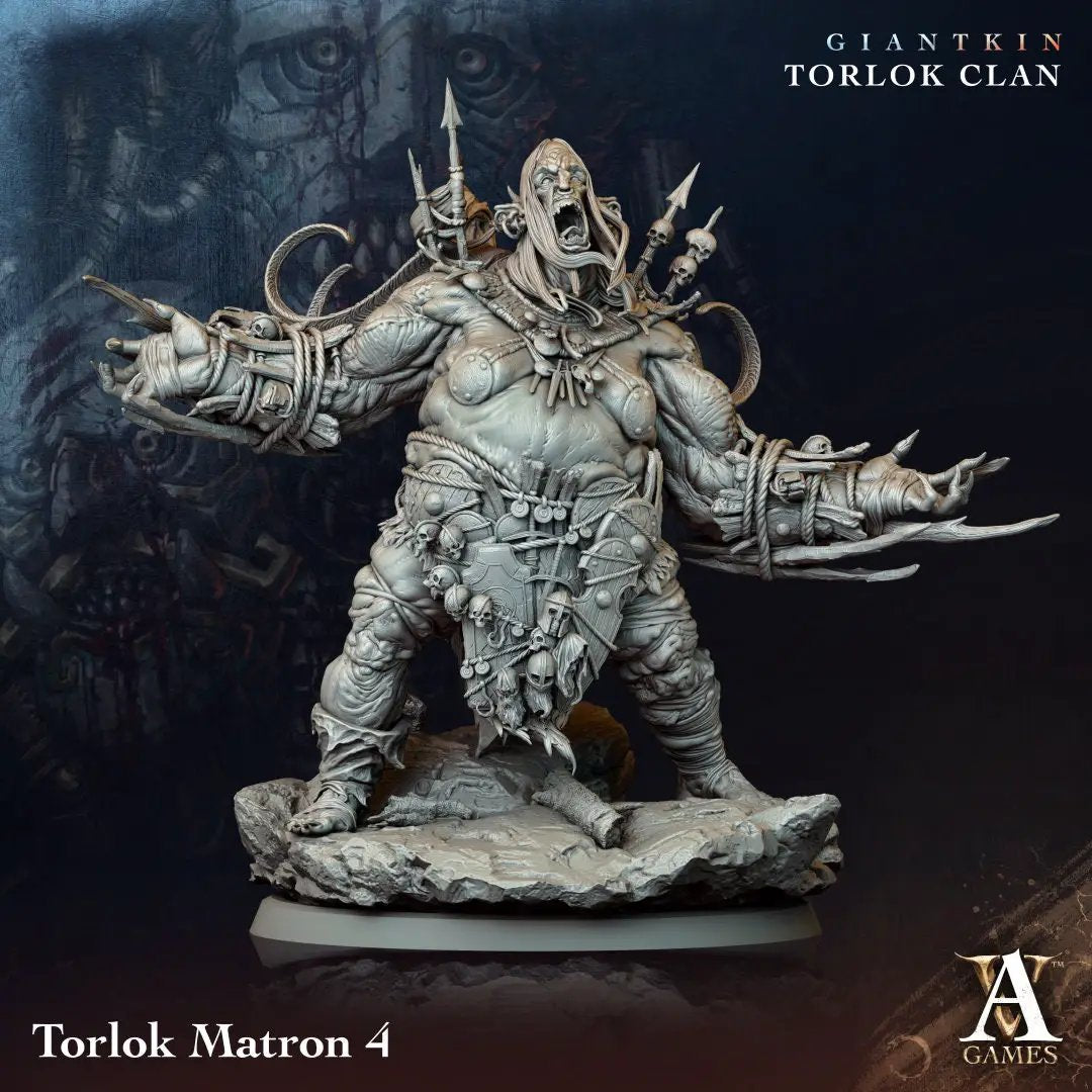 3D printed Torlok Matron model by Last Hope Miniatures, detailed figure from Archvillain Games for tabletop gaming.