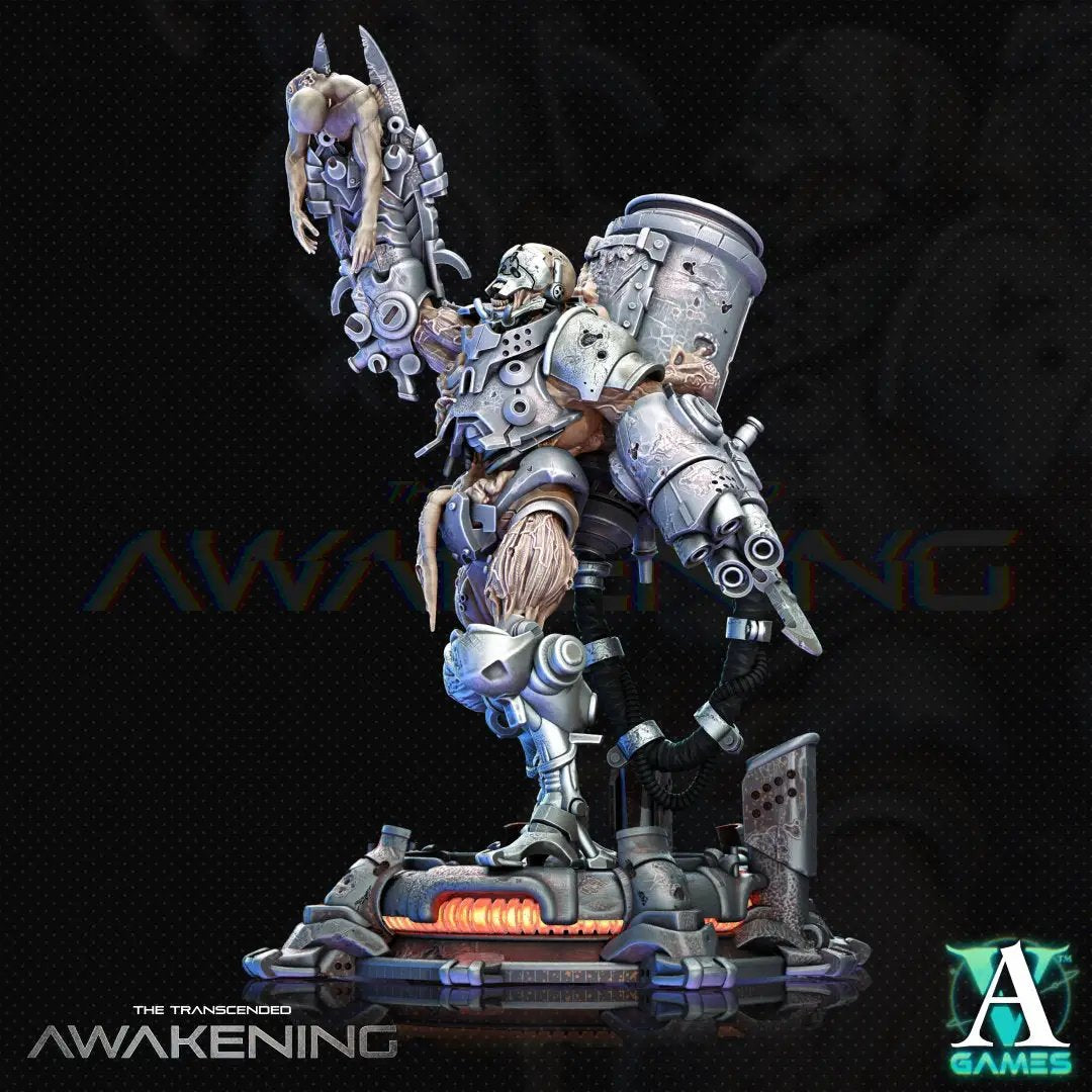 3D printed Transcended Reservoirs model by Last Hope Miniatures for Archvillain Games, detailed sci-fi terrain piece.