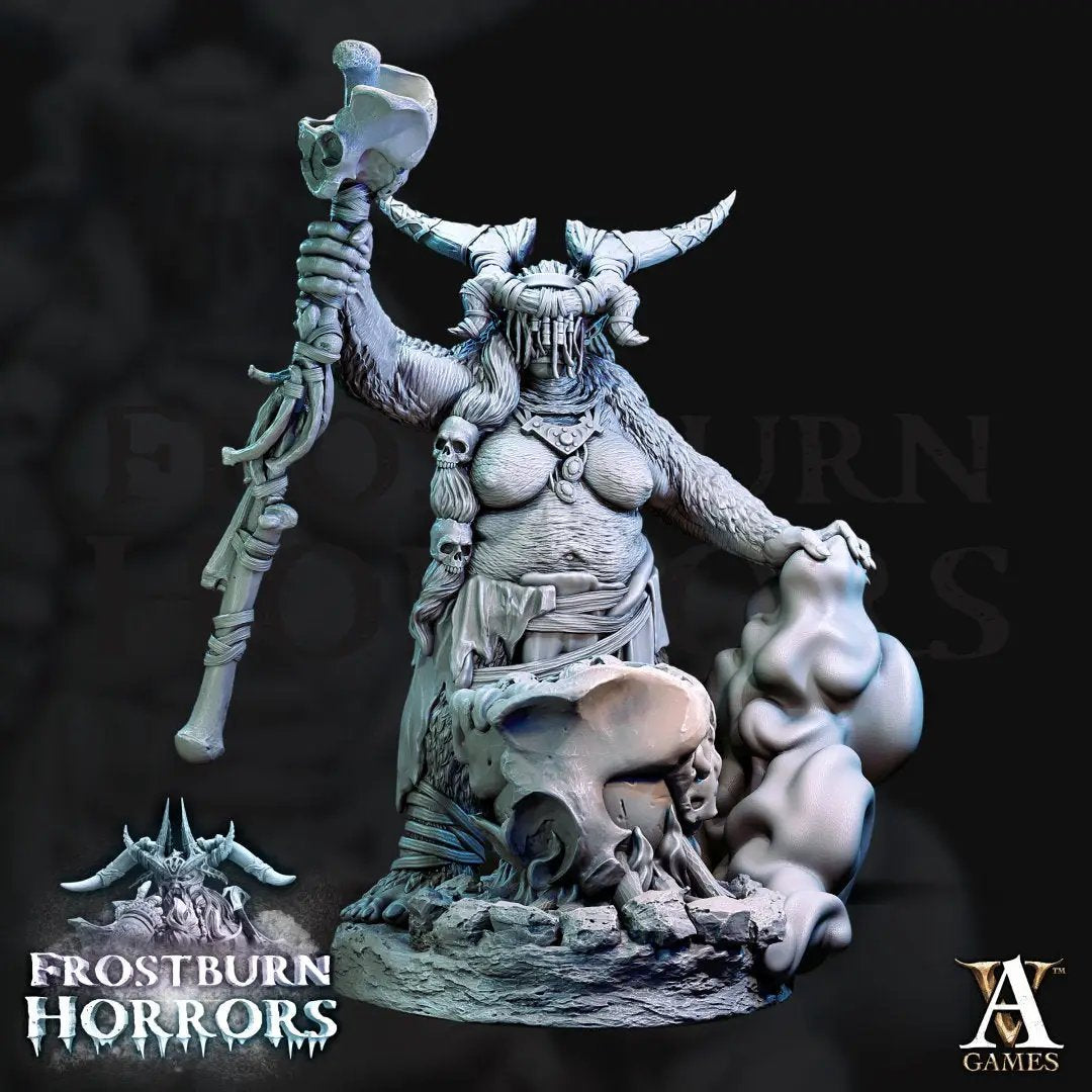 3D printed Yeti model by Last Hope Miniatures featuring detailed fur texture and fierce stance, designed for tabletop gaming.