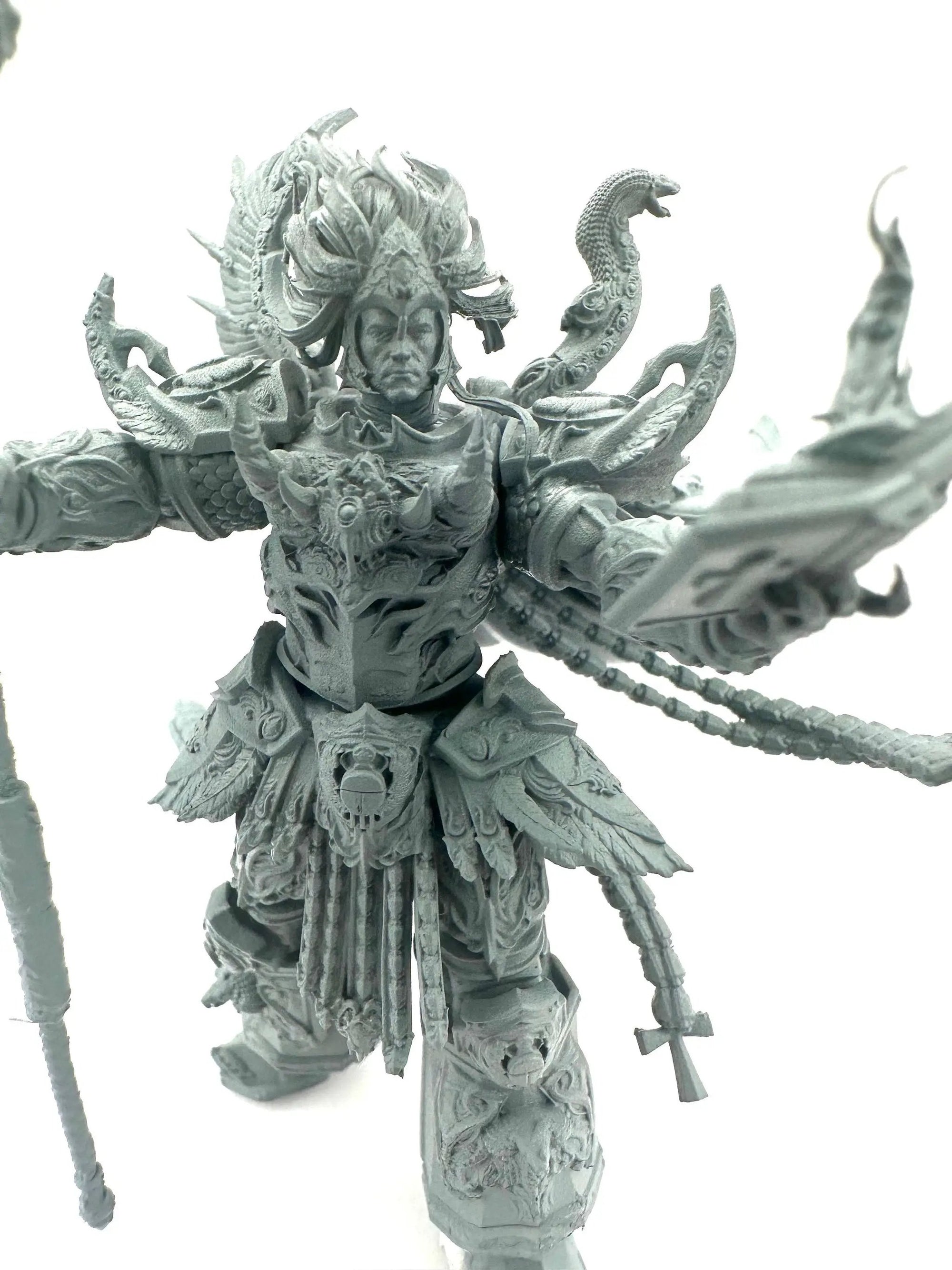 3D printed Giant Wizard model by Last Hope Miniatures, featuring intricate details and a towering wizard figure from 3DArtGuy Miniatures.
