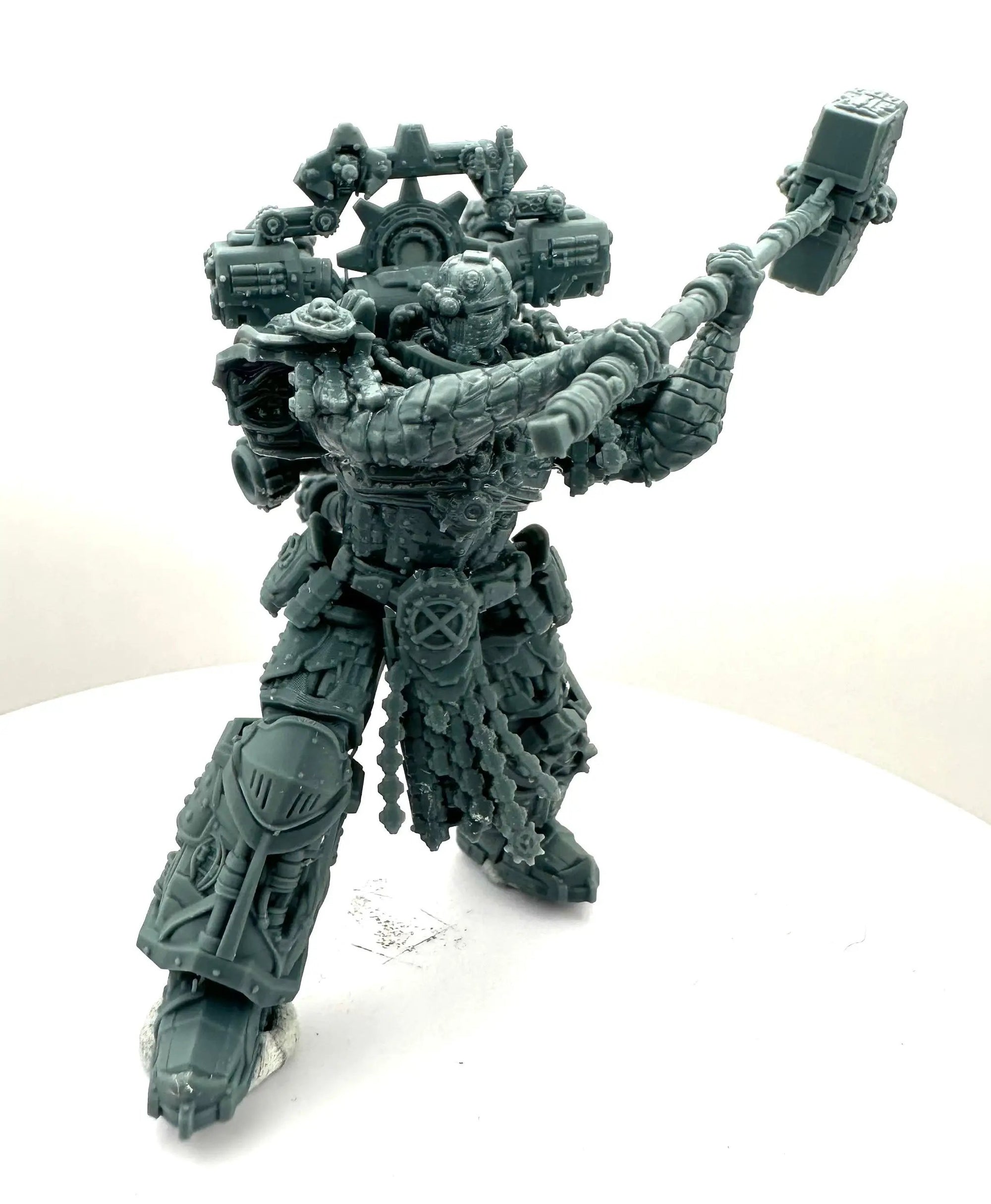 3D printed model of three Master Forges by Last Hope Miniatures, detailed miniature sculpture from 3DArtGuy Miniatures.