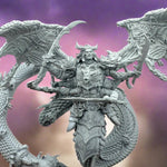 Large 3D printed Daemon Snake model by Last Hope Miniatures, detailed with scales and menacing features, created by 3DArtGuy Miniatures.