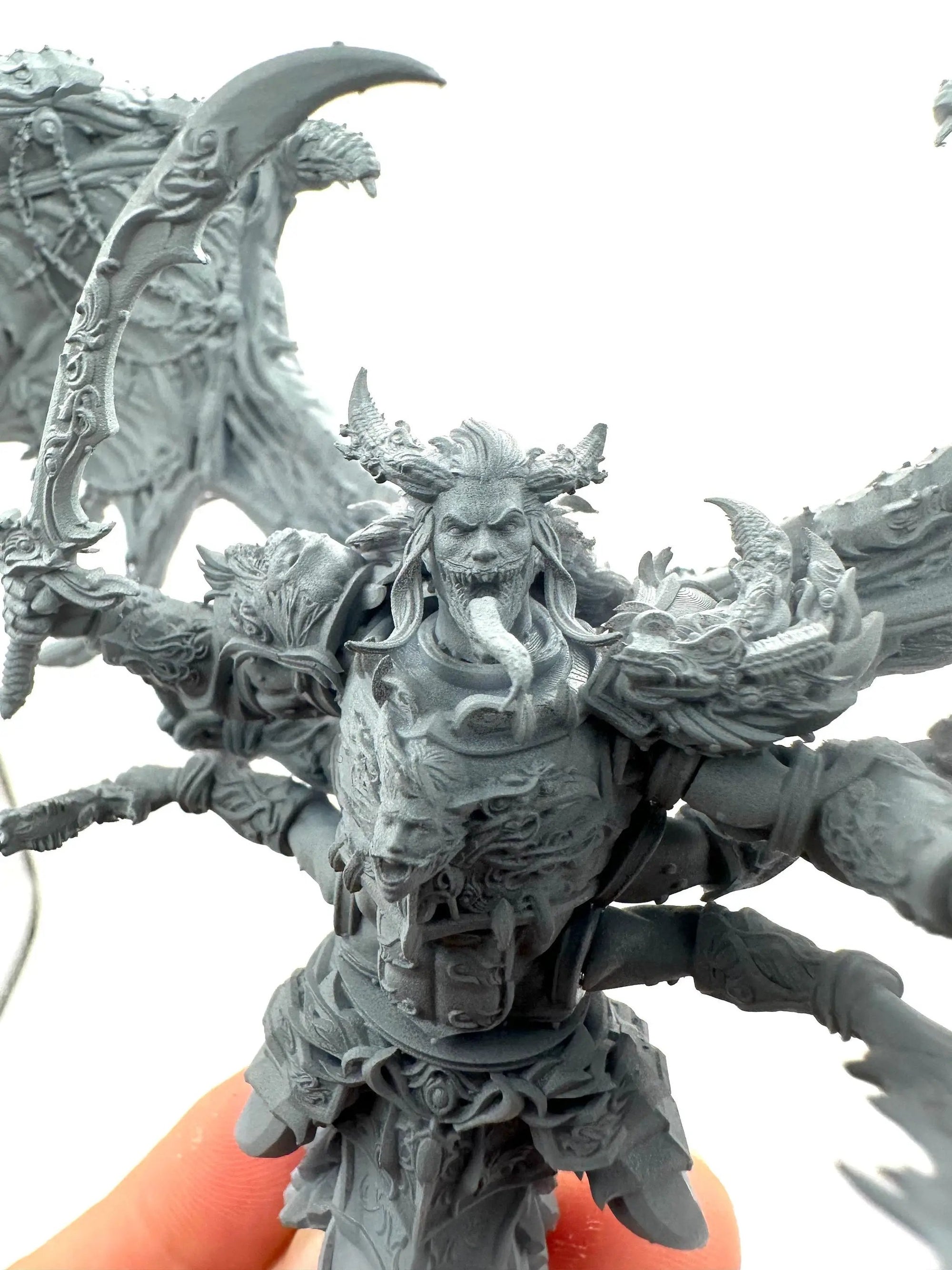 3D printed Giant Daemon Snake model by Last Hope Miniatures, detailed 3DArtGuy Miniatures creature for tabletop gaming.