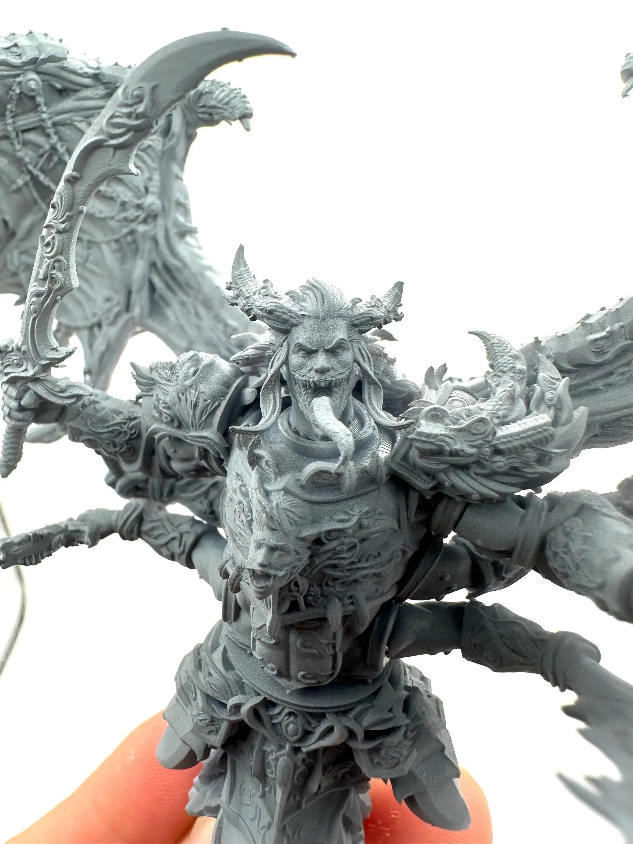 3D printed Giant Daemon Snake model by Last Hope Miniatures, detailed 3DArtGuy Miniatures creature for tabletop gaming.
