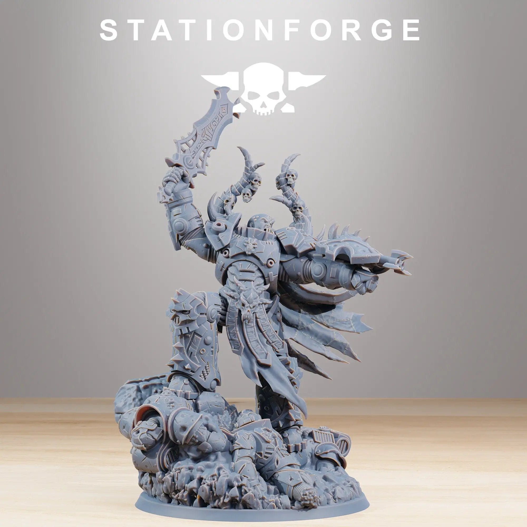 3D printed Corrupted Archon model by StationForge Miniatures, detailed fantasy creature from Last Hope Miniatures.
