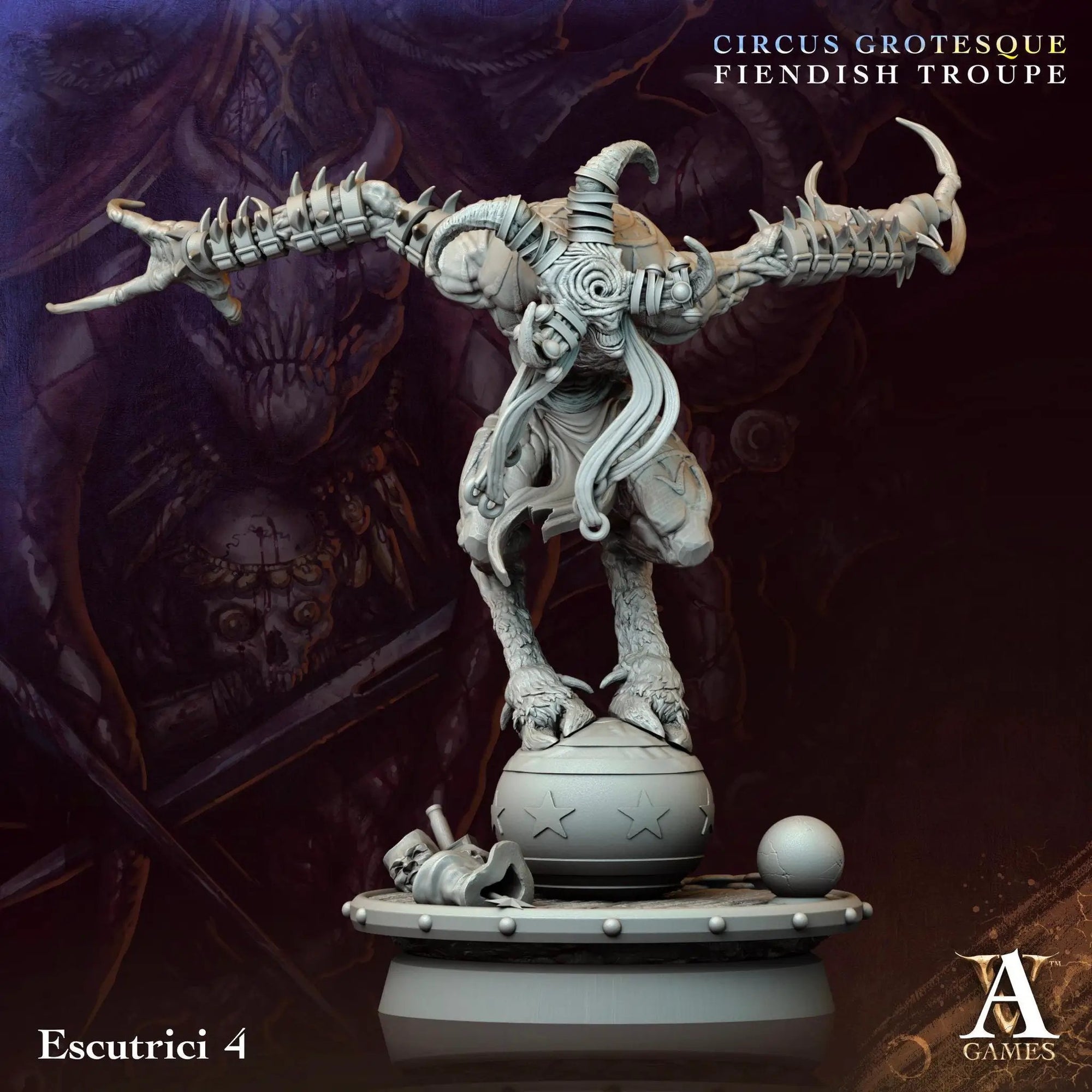 3D printed Escutrici miniature by Last Hope Miniatures for tabletop gaming, featuring intricate armor and detailed design.
