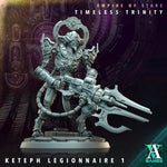 3D printed Keteph Legionnaires miniature by Last Hope Miniatures for Archvillain Games, showing detailed fantasy soldier figures.