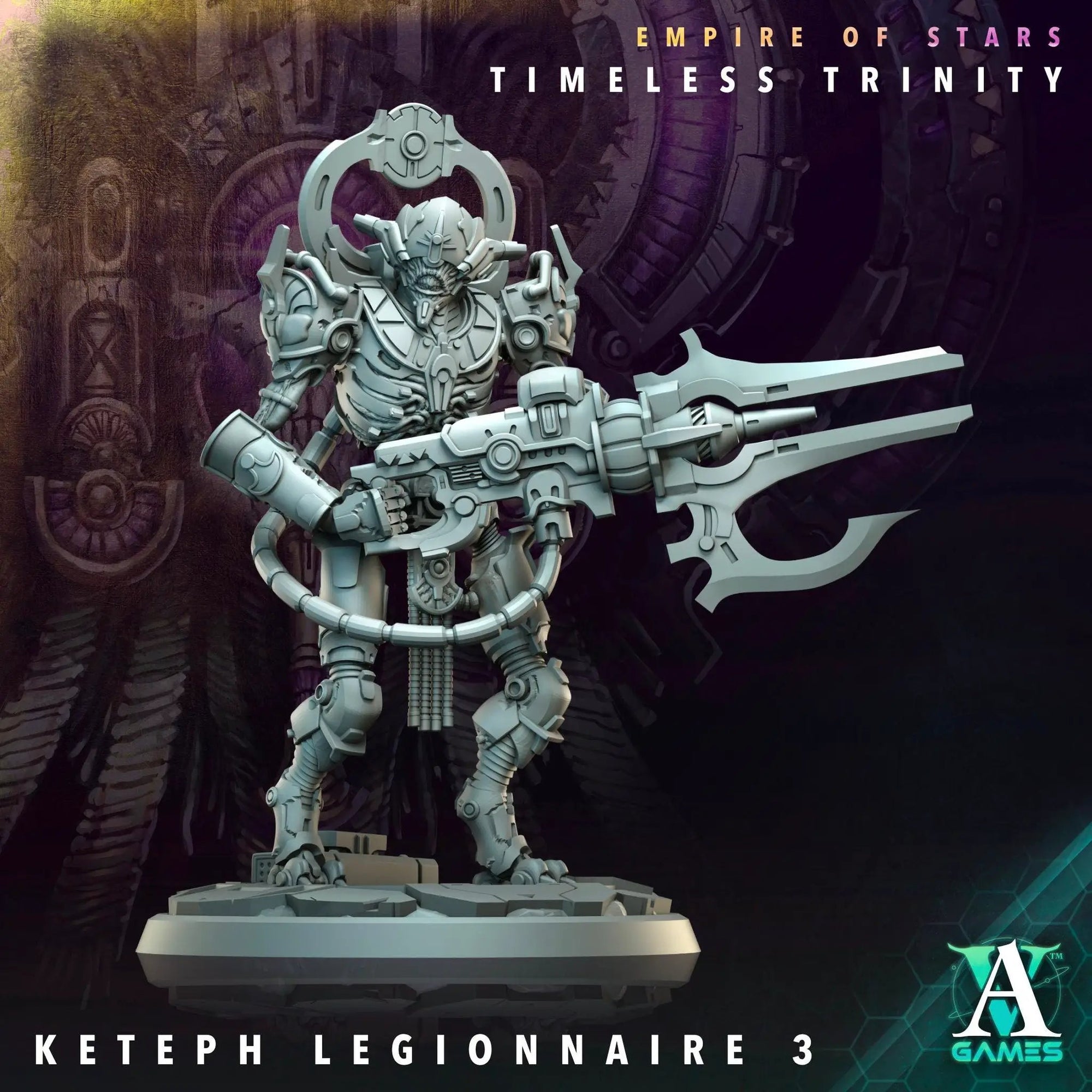 3D printed Keteph Legionnaires miniatures by Last Hope Miniatures for Archvillain Games, showing detailed soldier figures.
