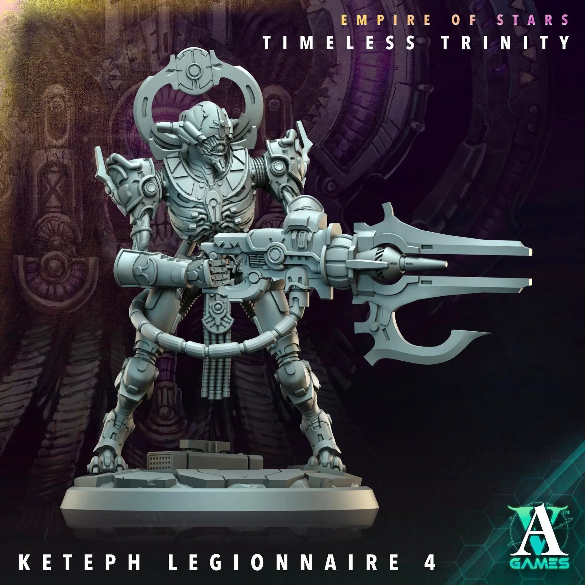 3D printed Keteph Legionnaires miniatures by Last Hope Miniatures, showing detailed armored soldiers in a fantasy setting.