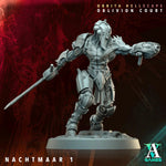 3D printed Nachtmaar miniature by Last Hope Miniatures for Archvillain Games, featuring detailed design and intricate textures.