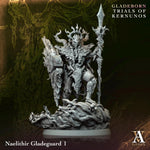 3D printed Naelithir Gladeguard miniature by Last Hope Miniatures, detailed fantasy figure with armor and bow in natural pose.