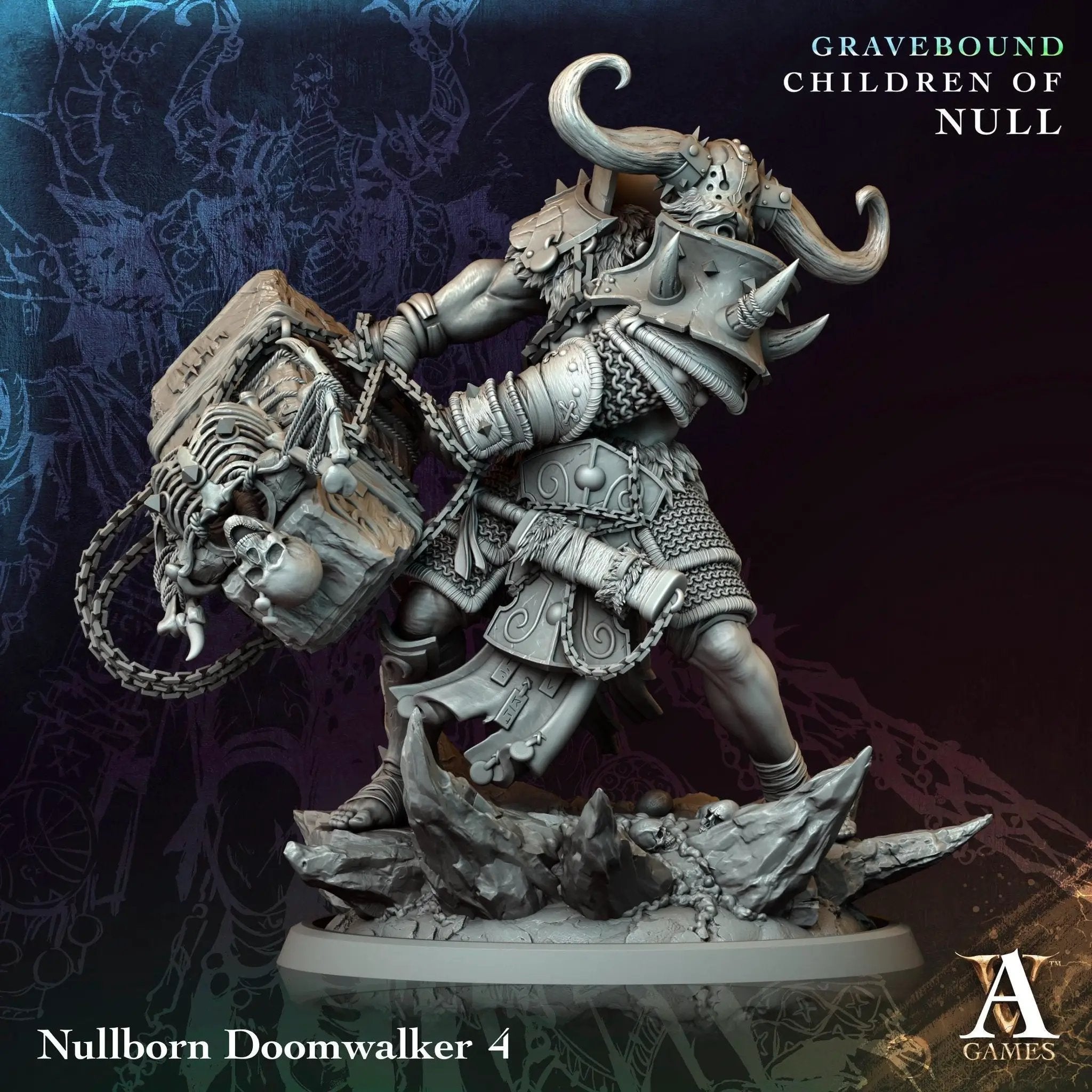 3D printed Nullborn Doomwalkers miniatures by Last Hope Miniatures, detailed models for tabletop gaming, shown in dark, menacing poses.