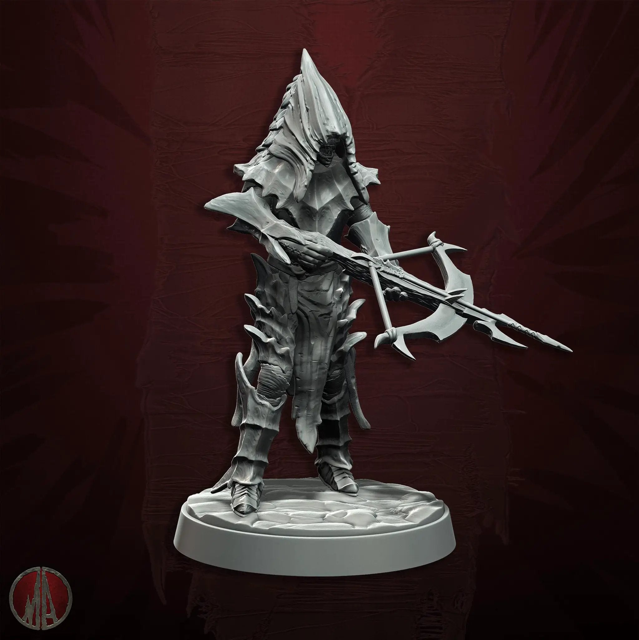 3D printed Orc Archer Champions miniatures by Last Hope Miniatures, featuring detailed orc figures with bows and armor.