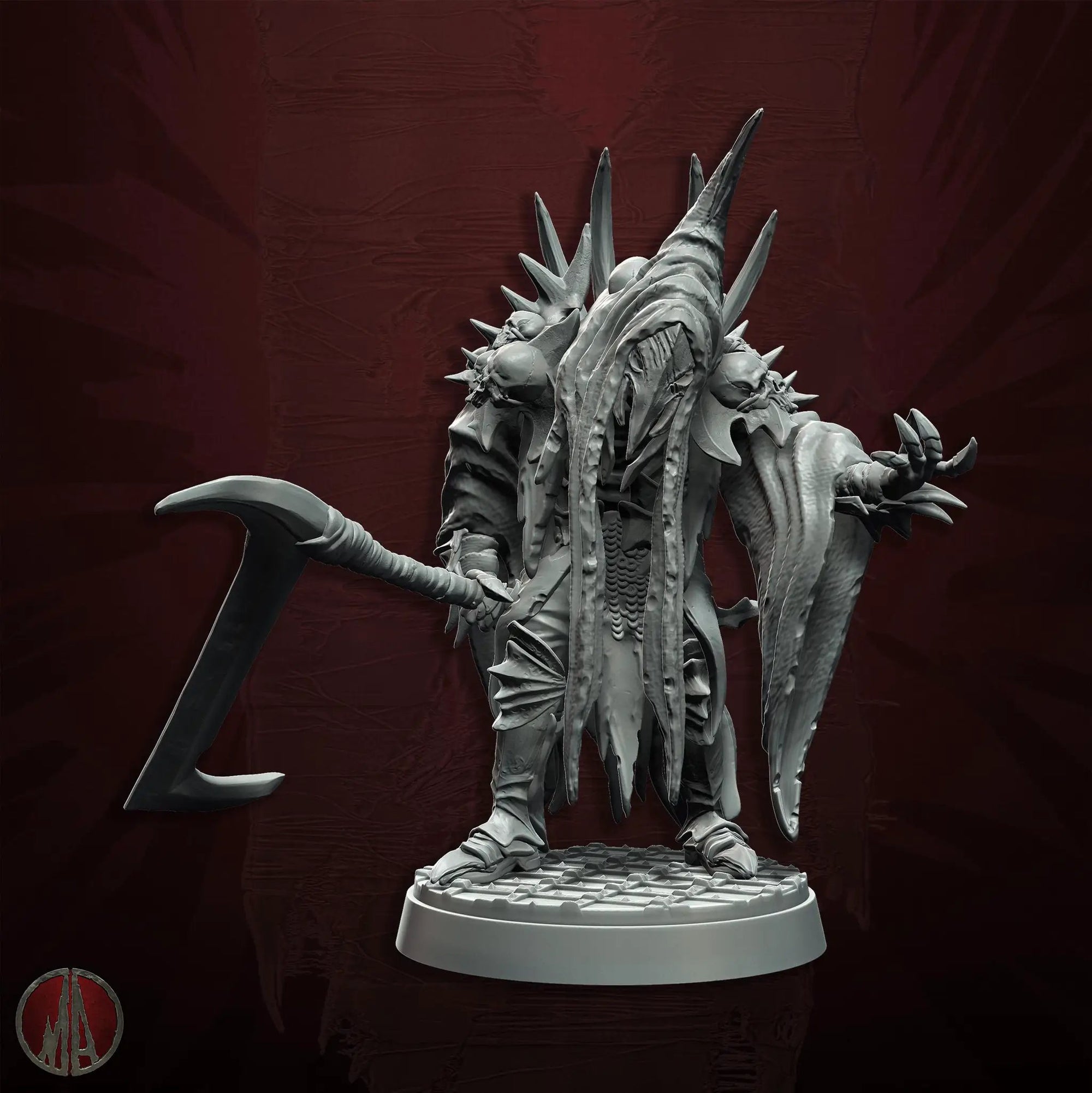 3D printed Orc Oracles miniature by Last Hope Miniatures, featuring detailed orc figures with mystical armor and weaponry.
