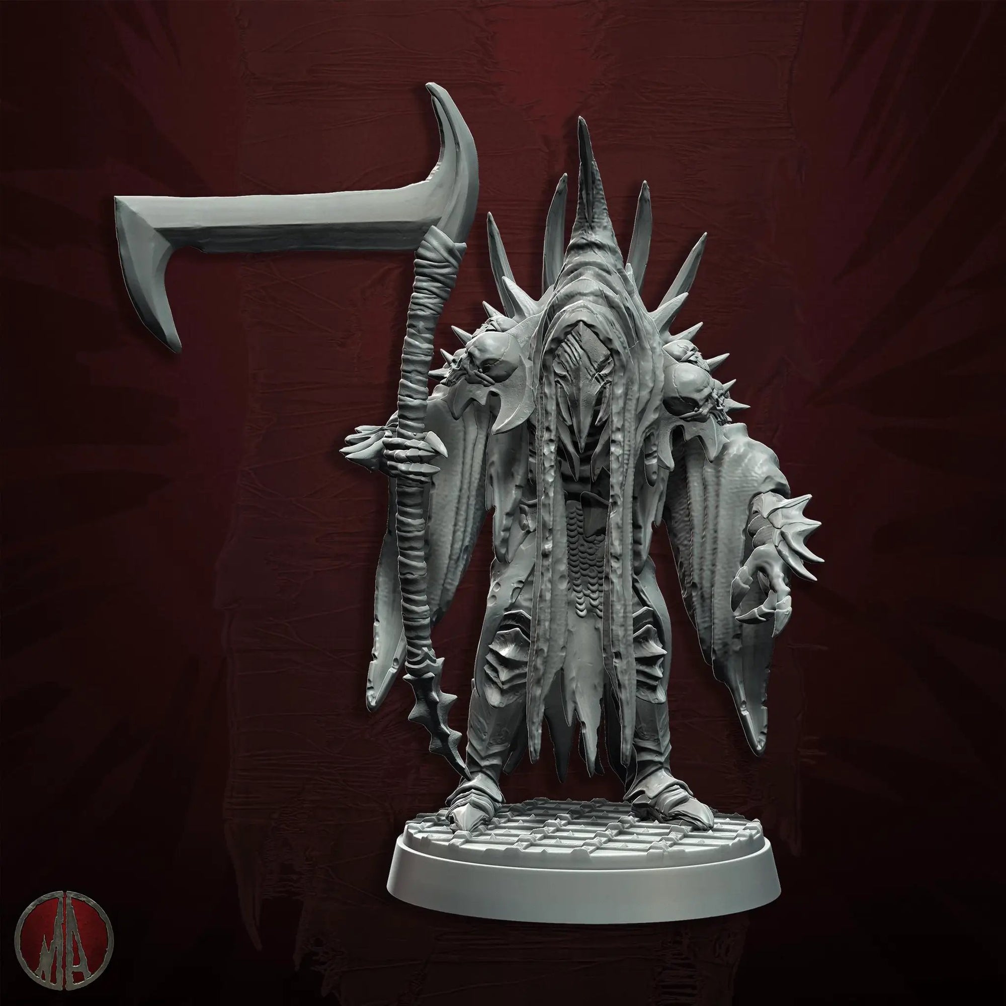 3D printed Orc Oracles miniature by Last Hope Miniatures, featuring detailed orc figures from Monolith Arts.