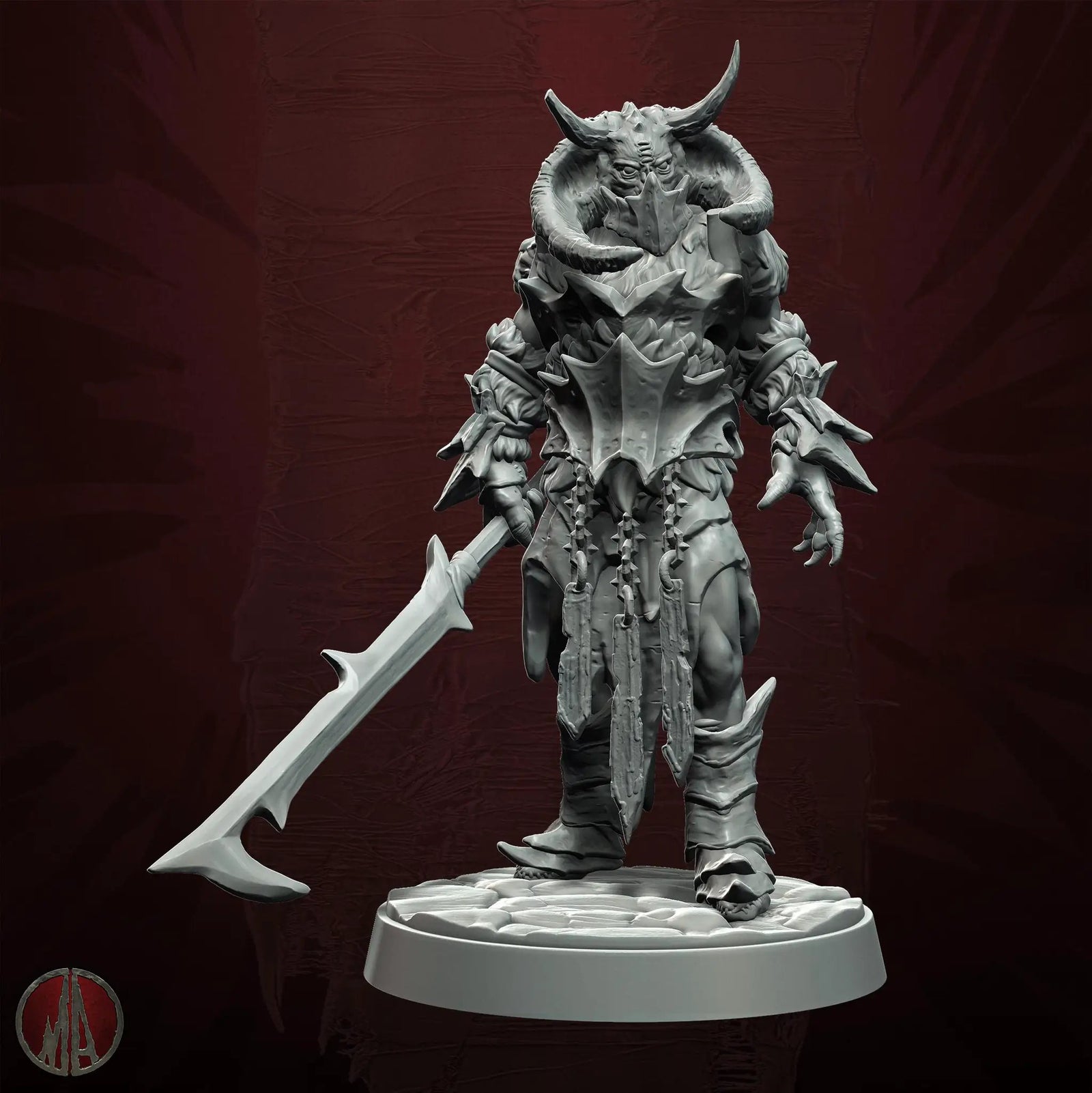 3D printed Orc Swordmasters miniatures by Last Hope Miniatures from Monolith Arts, showcasing detailed orc warrior figures.