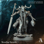 3D printed Skraeling Marauders miniature by Last Hope Miniatures for Archvillain Games, showing detailed fantasy warrior figures.