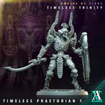 3D printed Timeless Praetorians miniature by Last Hope Miniatures, featuring detailed Roman-inspired armored soldiers.