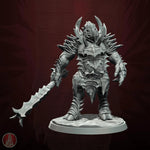 3D printed Troll Warlord miniature by Last Hope Miniatures for tabletop gaming, showing detailed sculpt with vibrant textures.