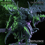 3D printed Pestilence miniature by Dark Gods from Last Hope Miniatures, detailed model with disease-themed design.