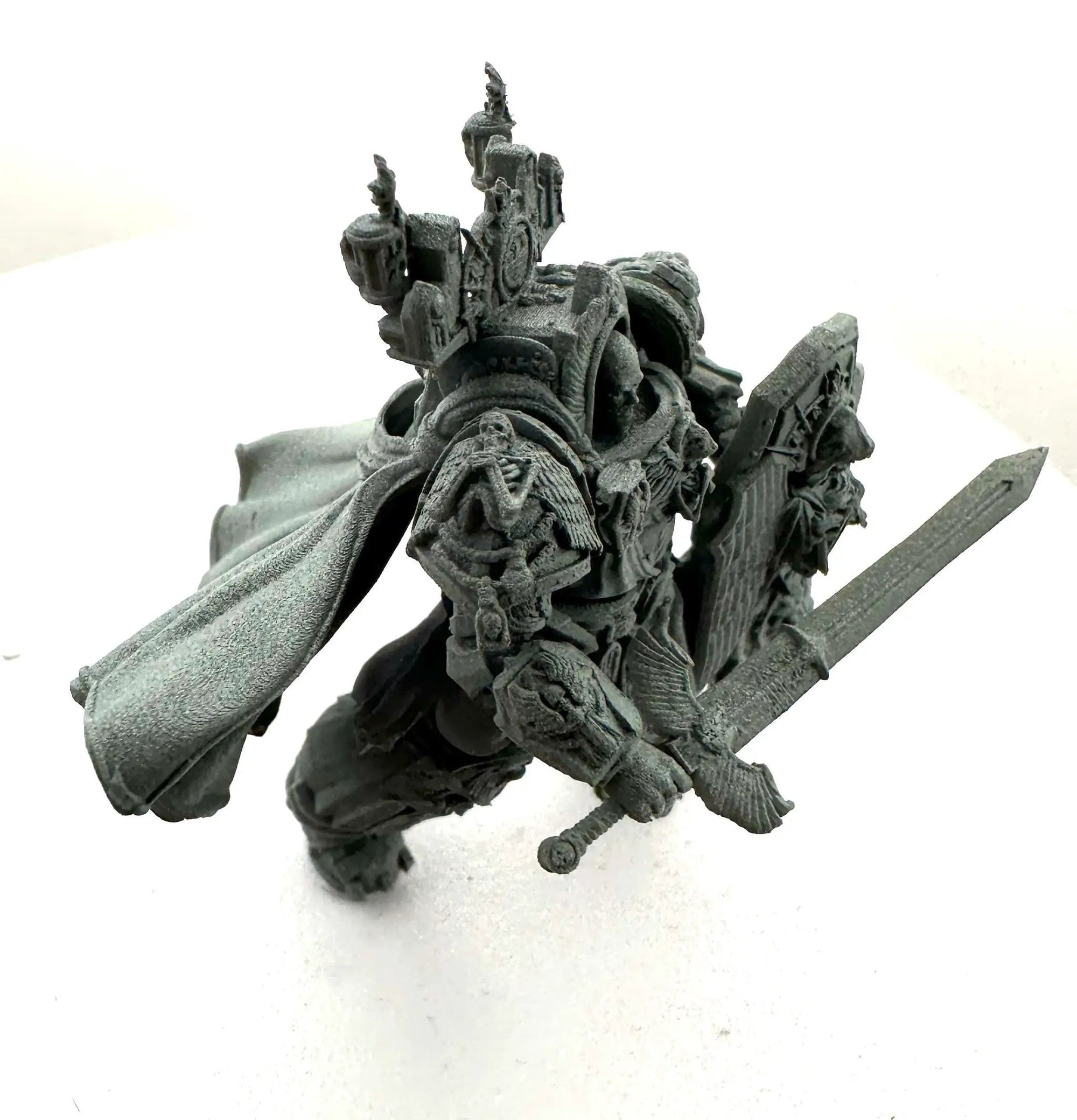 3D printed Marine Champion miniature by Last Hope Miniatures, featuring detailed armor and weaponry, from 3DArtGuy Miniatures collection.