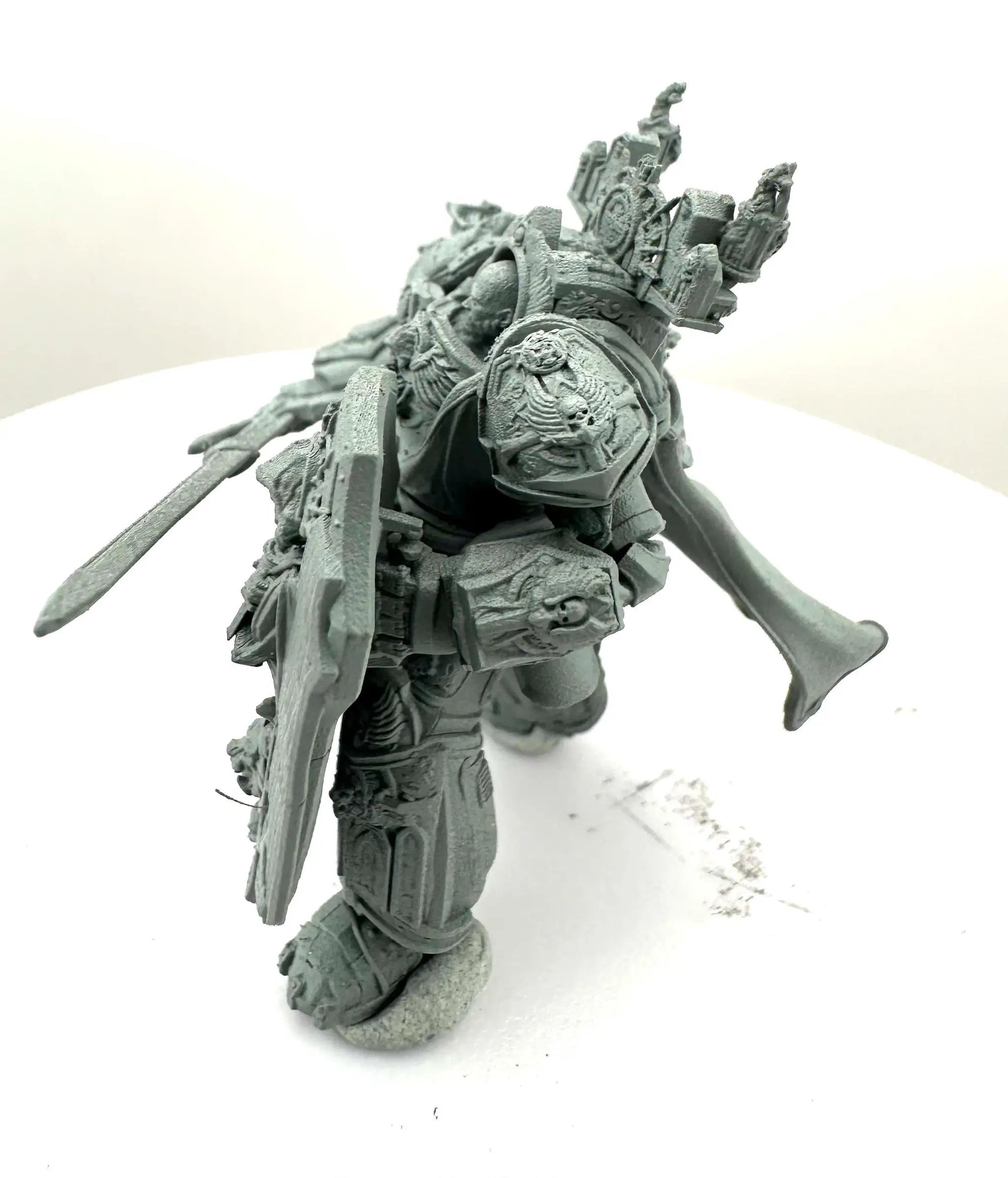 3D Printed Marine Champion figure by Last Hope Miniatures, detailed miniature model from 3DArtGuy Miniatures.