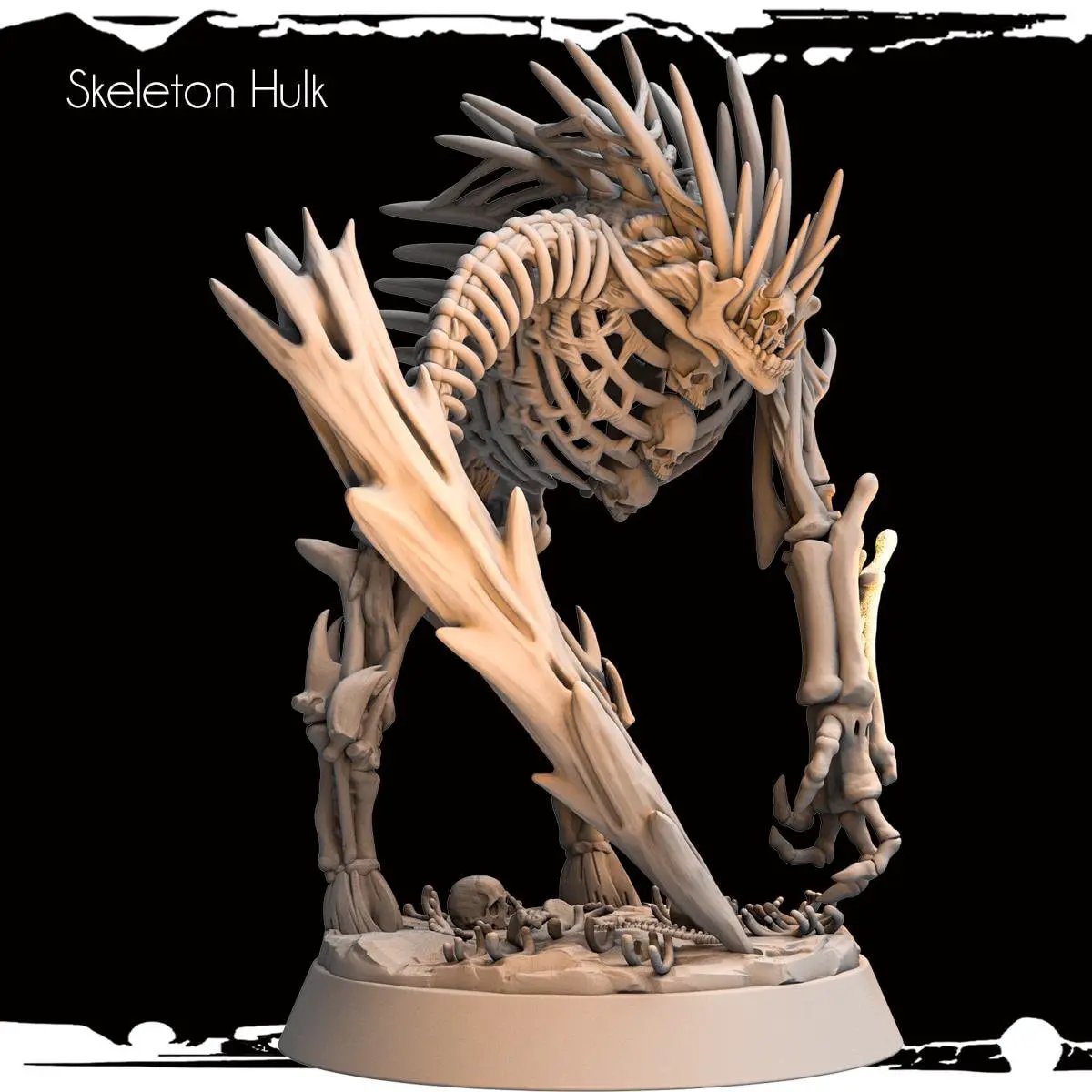 3D printed Lich miniature by Last Hope Miniatures from Monolith Arts, detailed undead sorcerer figure with glowing eyes and intricate armor.