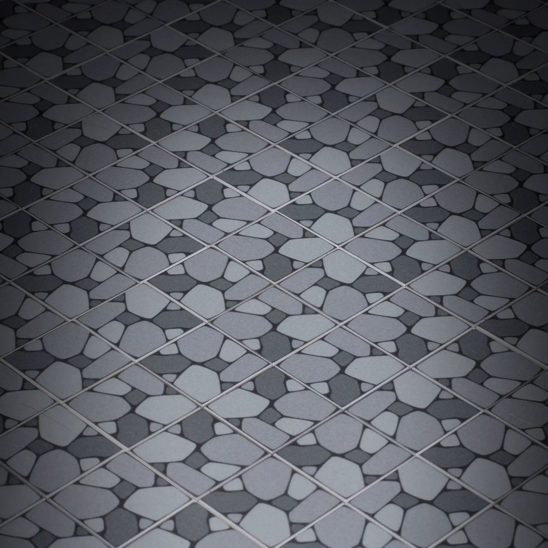 Cobblestone Flooring - Custom Printed 2x2 Tile made using LEGO part by B3 Customs