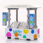 Brickin' Dots Ice Cream Food Stand made using LEGO parts - B3 Customs by B3 Customs