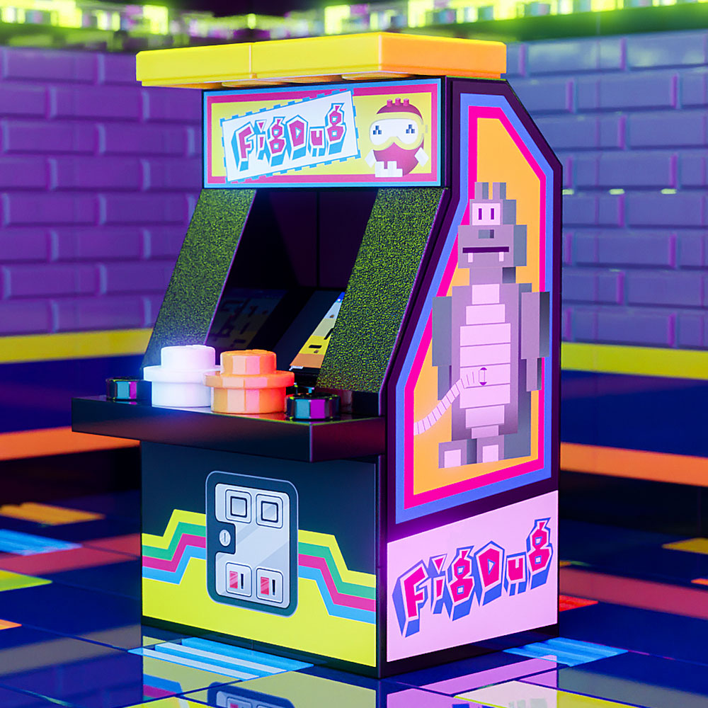 Fig Dug Classic Arcade Machine by B3 Customs