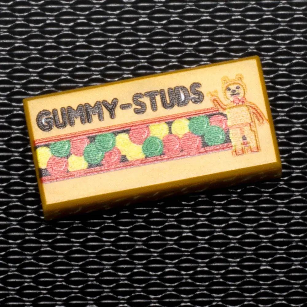 Gummy Studs - B3 Customs® Printed 1x2 Tile by B3 Customs