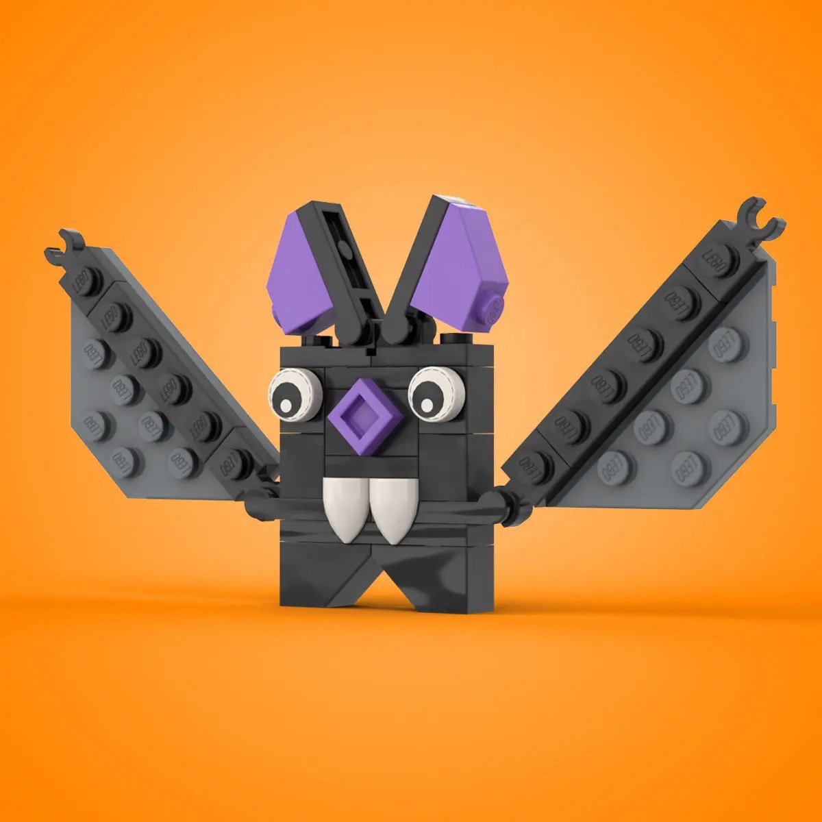 Halloween Bat made using LEGO parts - B3 Customs by B3 Customs