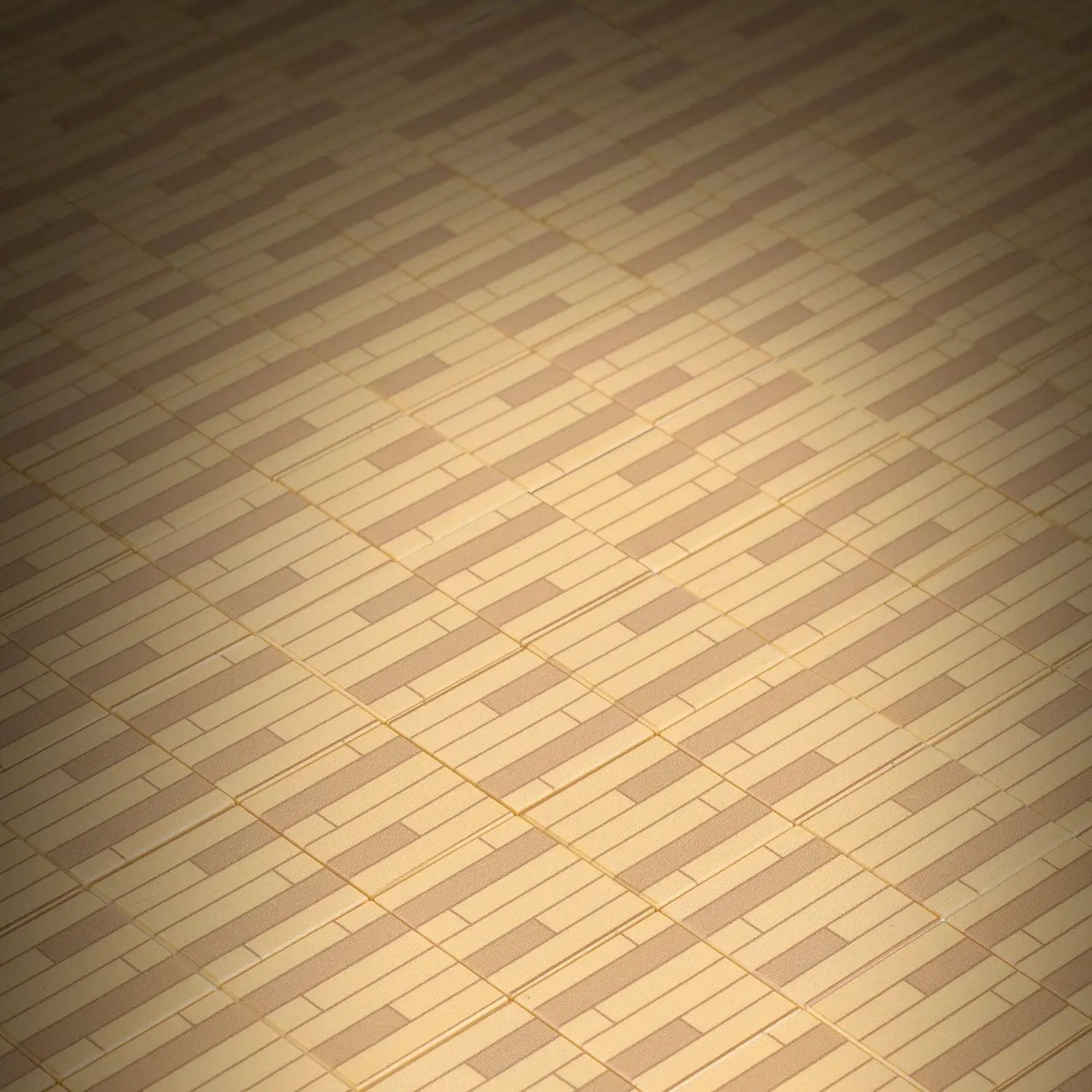 Hardwood Flooring (Light) / Basketball Court 2x2 Tile made using LEGO parts -B3 Customs by B3 Customs