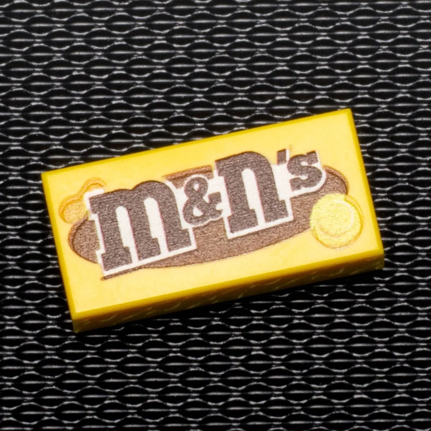 M&N's (Peanut) - B3 Customs® Printed 1x2 Tile made using LEGO part by B3 Customs