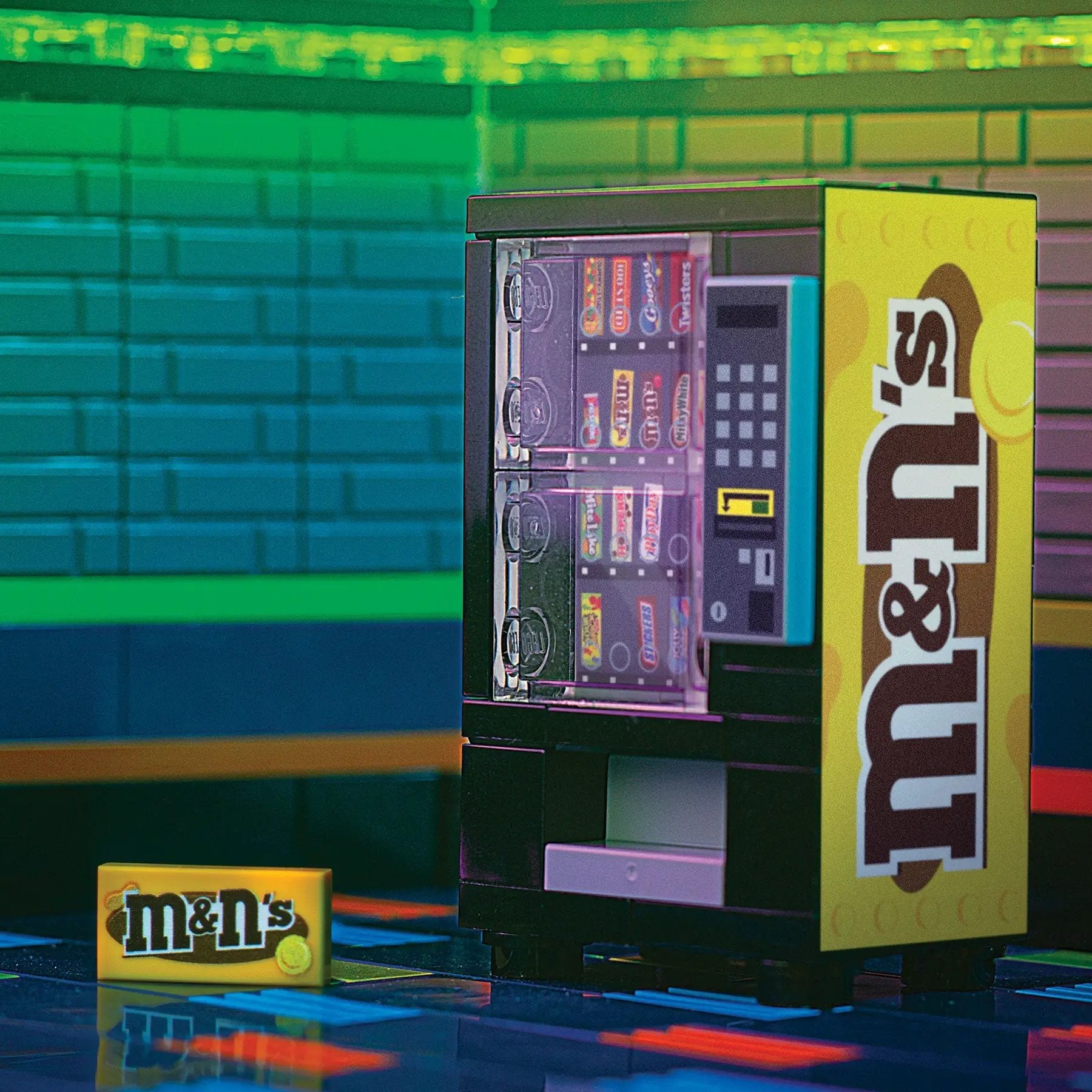 M&Ns (Peanut) Candy Vending Machine made using LEGO parts - B3 Customs by B3 Customs