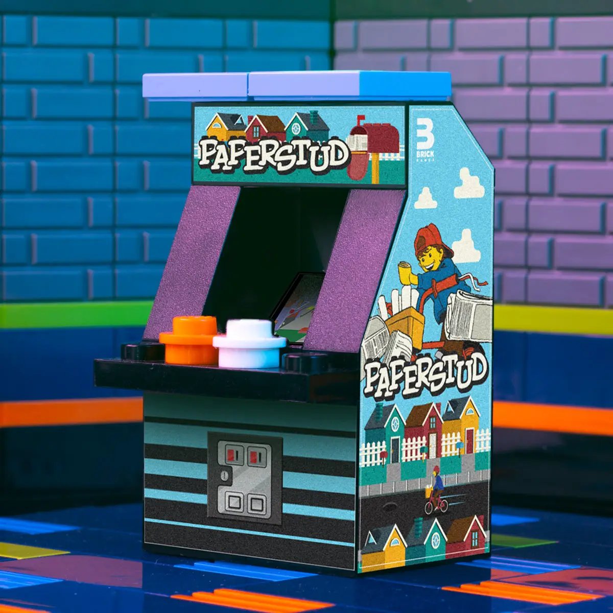 Paper Stud Classic Arcade Machine by B3 Customs