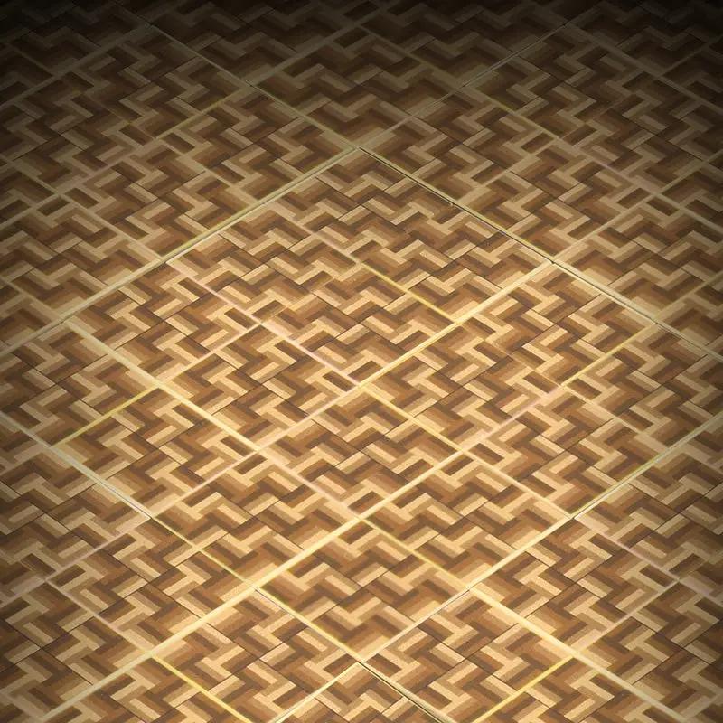 Parquet Flooring - B3 Customs Printed 2x2 Tile by B3 Customs