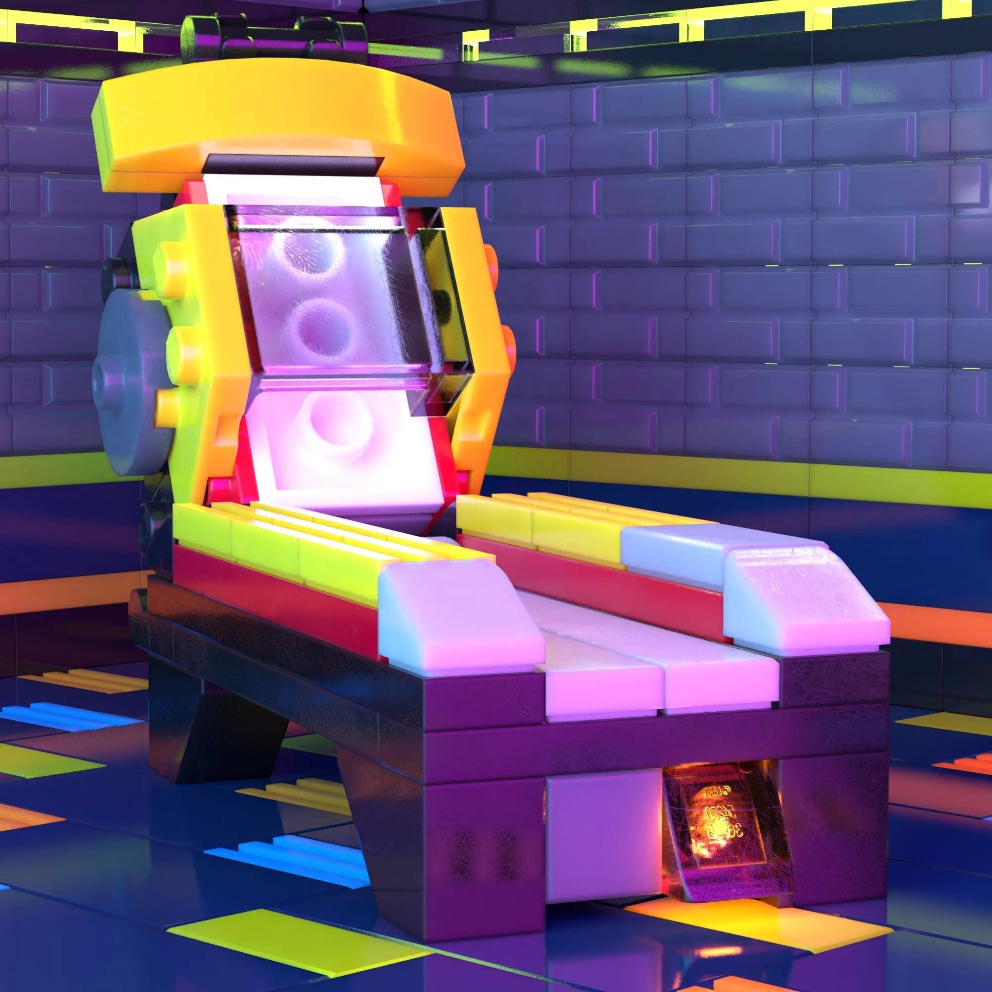 Roller Ball Arcade Machine made from LEGO parts by B3 Customs