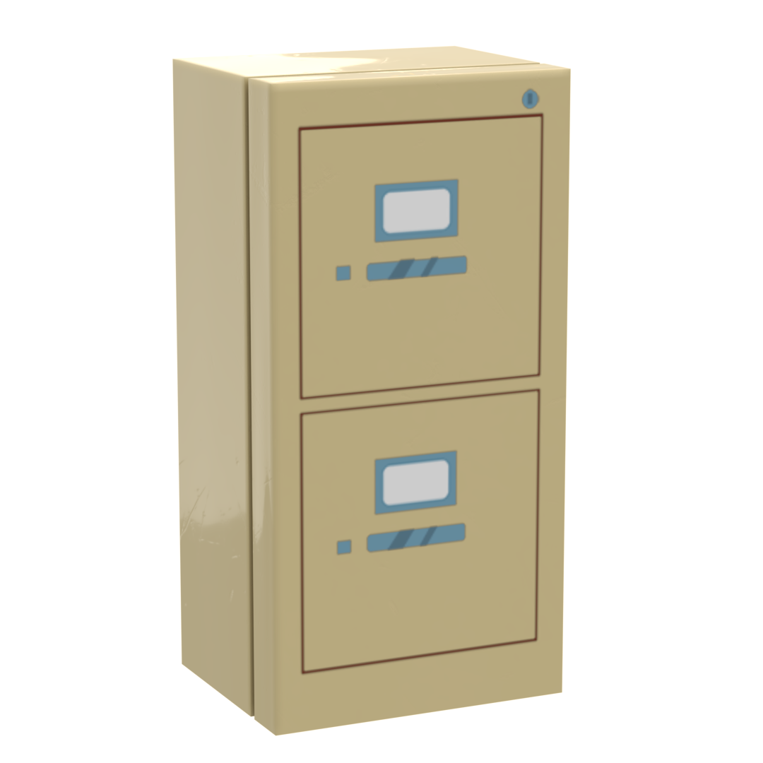 Filing Cabinet for Minifigs made using LEGO parts - B3 Customs by B3 Customs