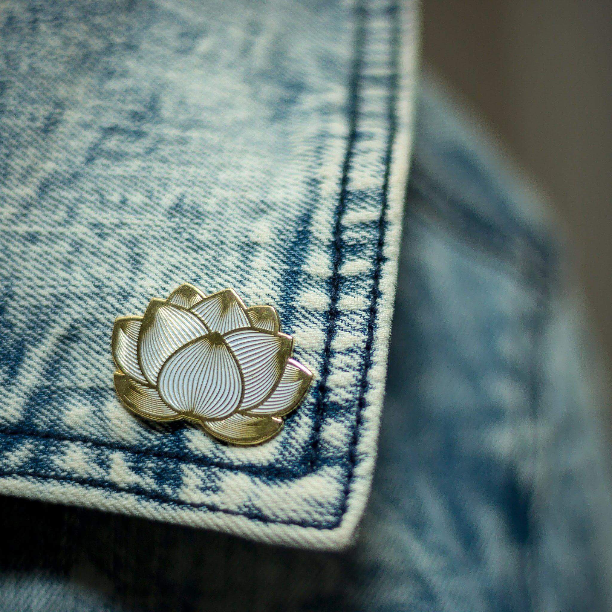 Lotus Flower Pins by Kolorspun