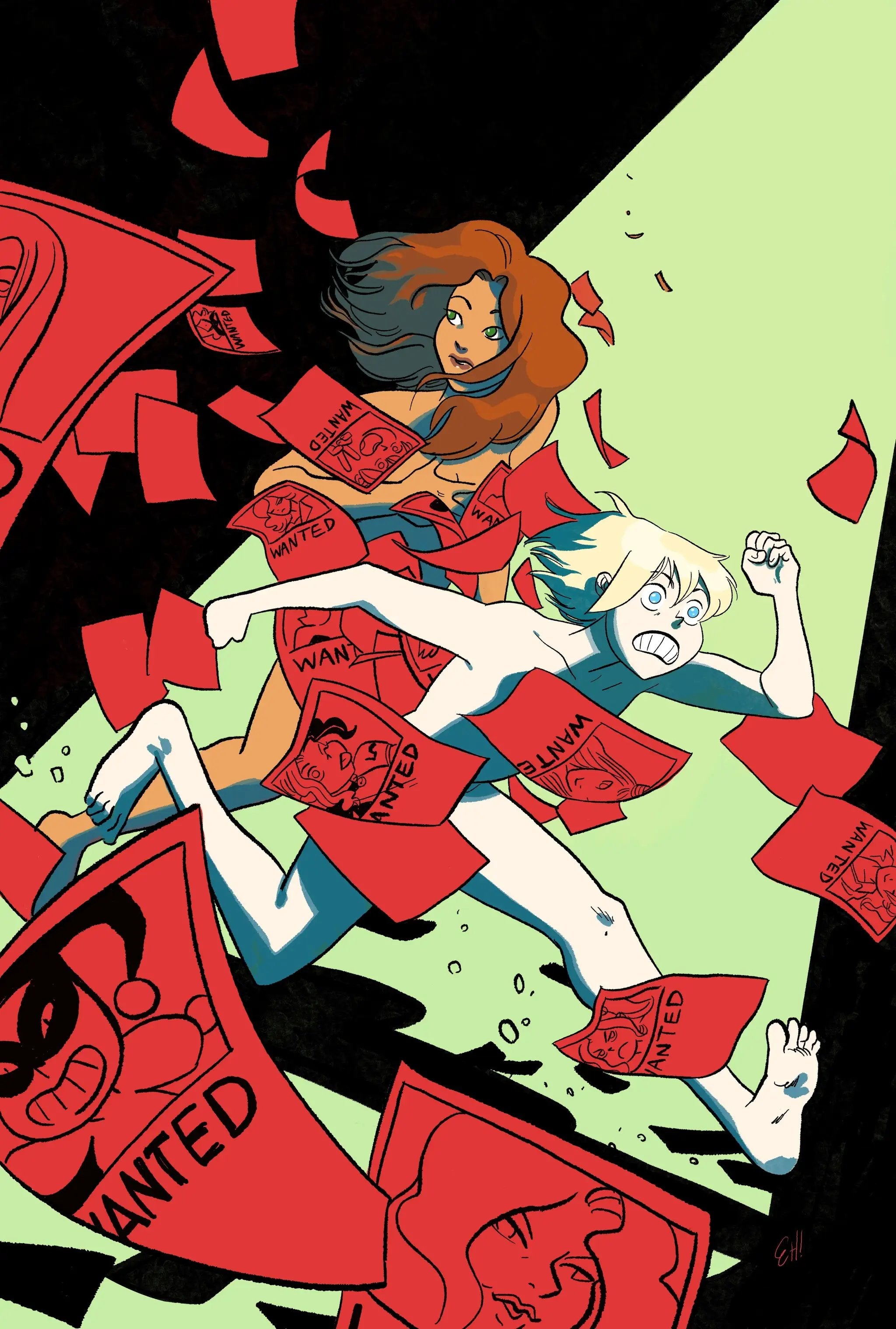 Comic book cover for Harley and Ivy: Life and Crimes #4 with vibrant artwork by Erica Henderson, published by Lunar Distribution.