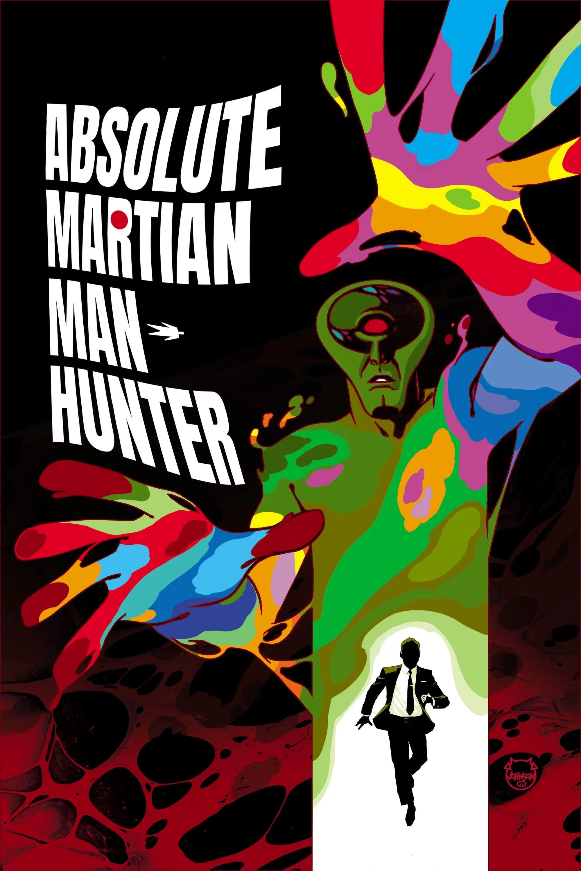 Comic book cover of Absolute Martian Manhunter #11 by Javier Rodriguez, featuring Martian Manhunter in a dynamic pose.