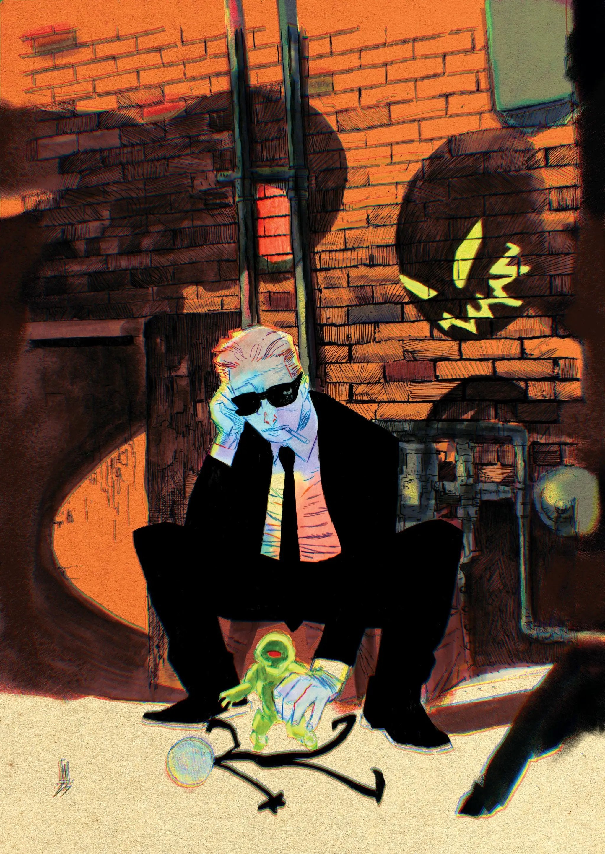 Comic book cover for Absolute Martian Manhunter #11 featuring Martian Manhunter in a dynamic pose, illustrated by Javier Rodriguez.