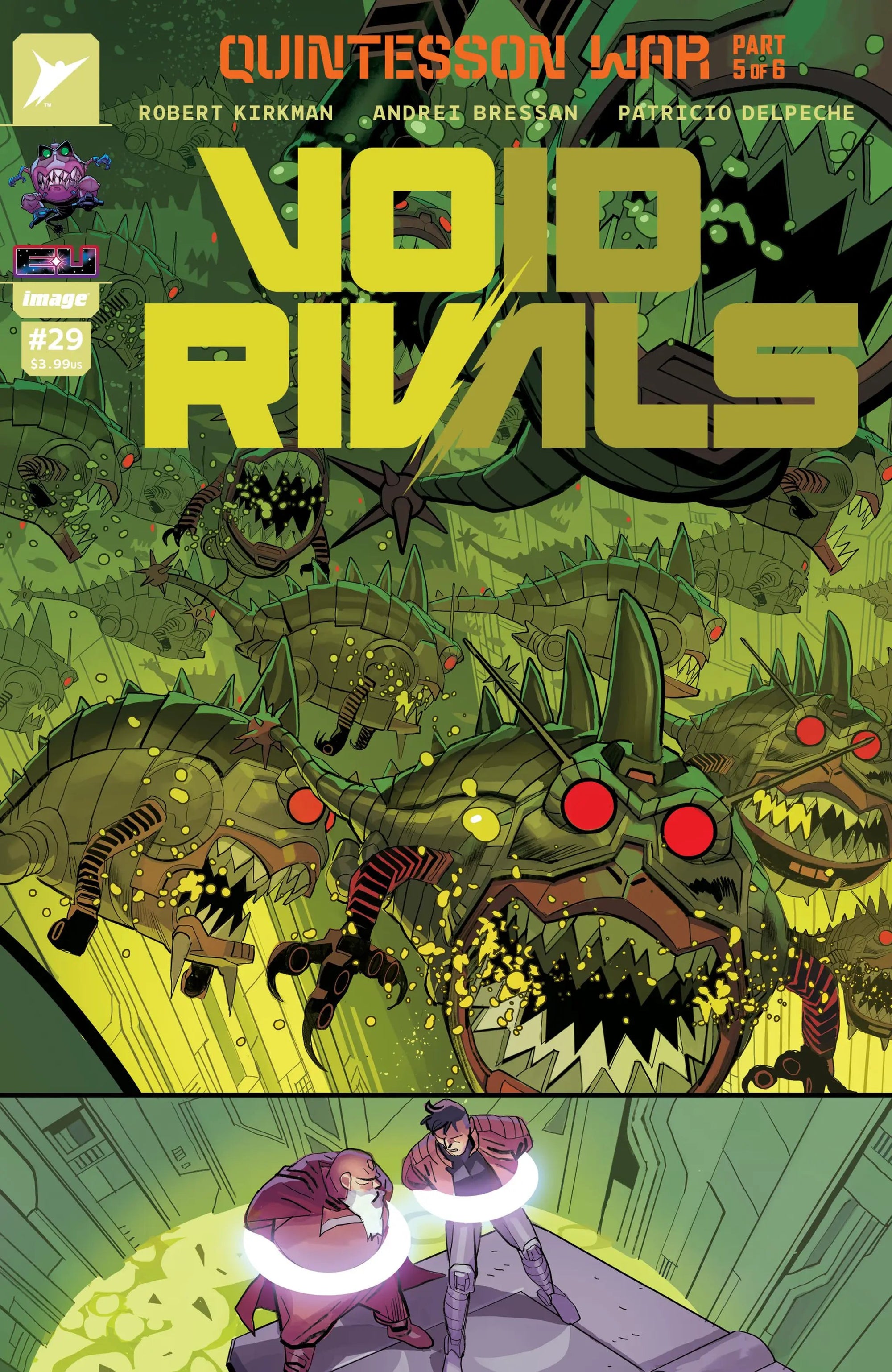 Comic book cover of VOID RIVALS #29 by Lunar Distribution, featuring vibrant artwork and dynamic characters.
