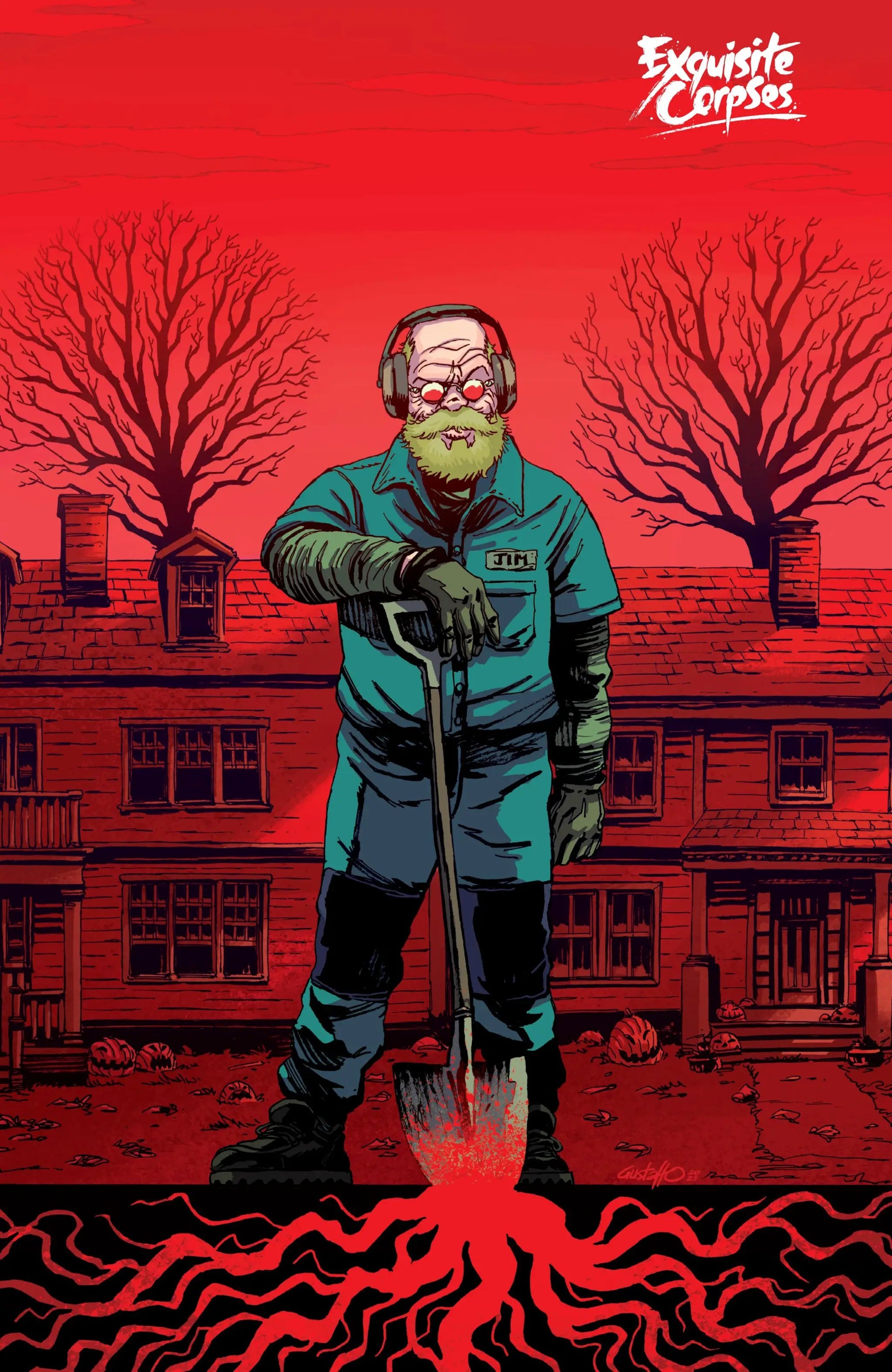 Cover of Lunar Distribution's comic book EXQUISITE CORPSES #12 featuring artwork by Michael Walsh with dark, detailed illustrations.
