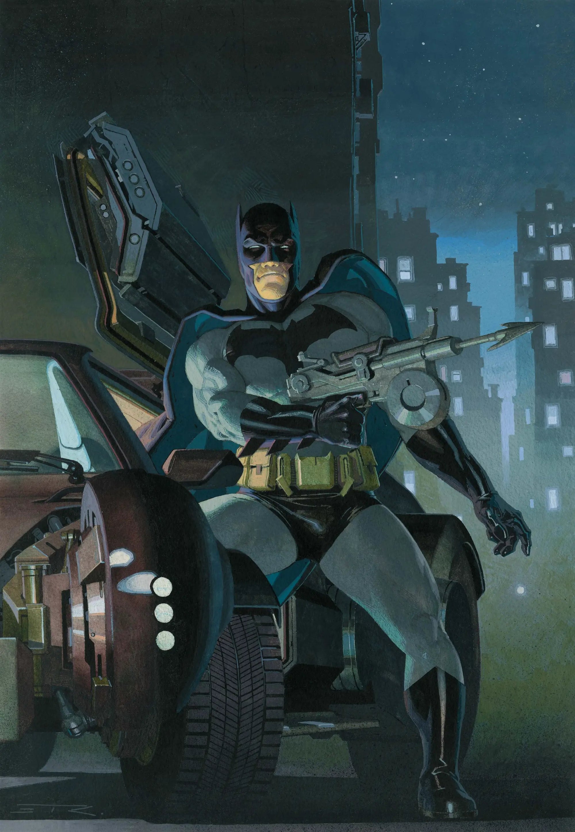 Detective Comics #1107 comic book by Lunar Distribution featuring cover art by Mikel Janin, showcasing Batman and Gotham City scenes.