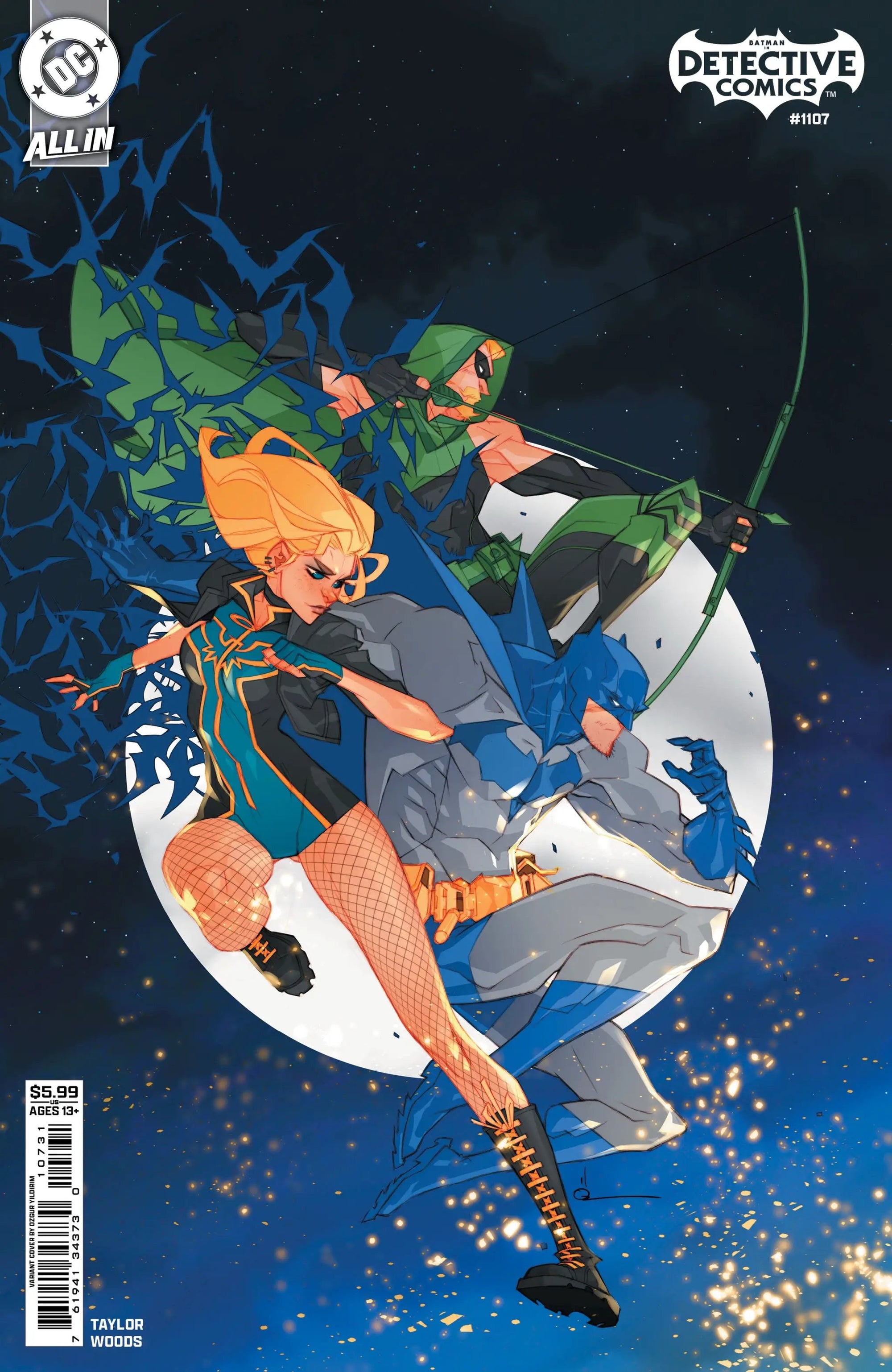 Cover of Detective Comics #1107 comic book by Lunar Distribution featuring artwork by Mikel Janin.