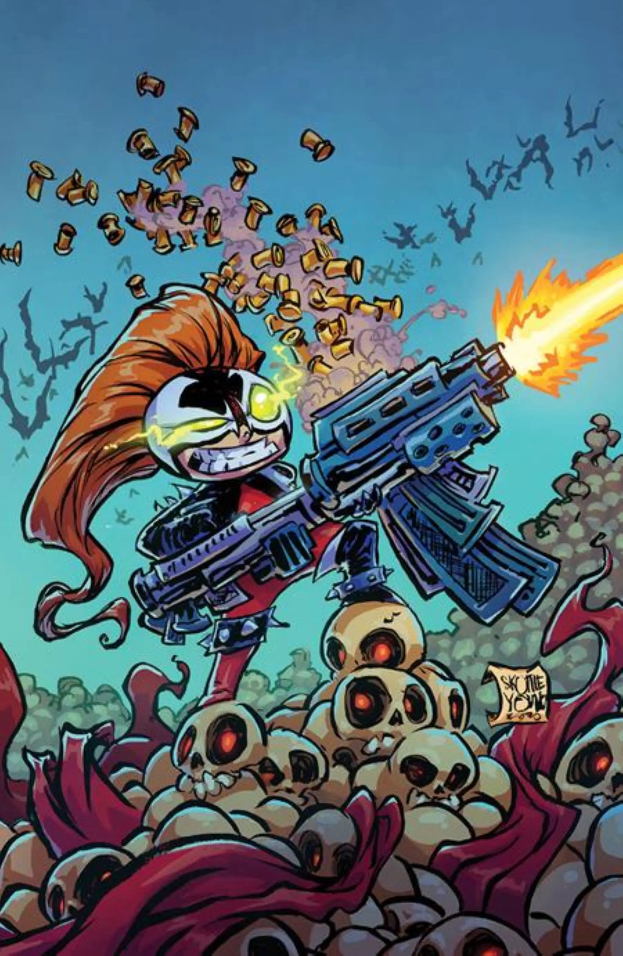 Comic book Spawn Scorched #50 by Todd McFarlane featuring cover art, published by Lunar Distribution.