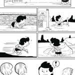 Black and white comic book cover of Die!namite #5 featuring Peanuts homage line art, published by Lunar Distribution.