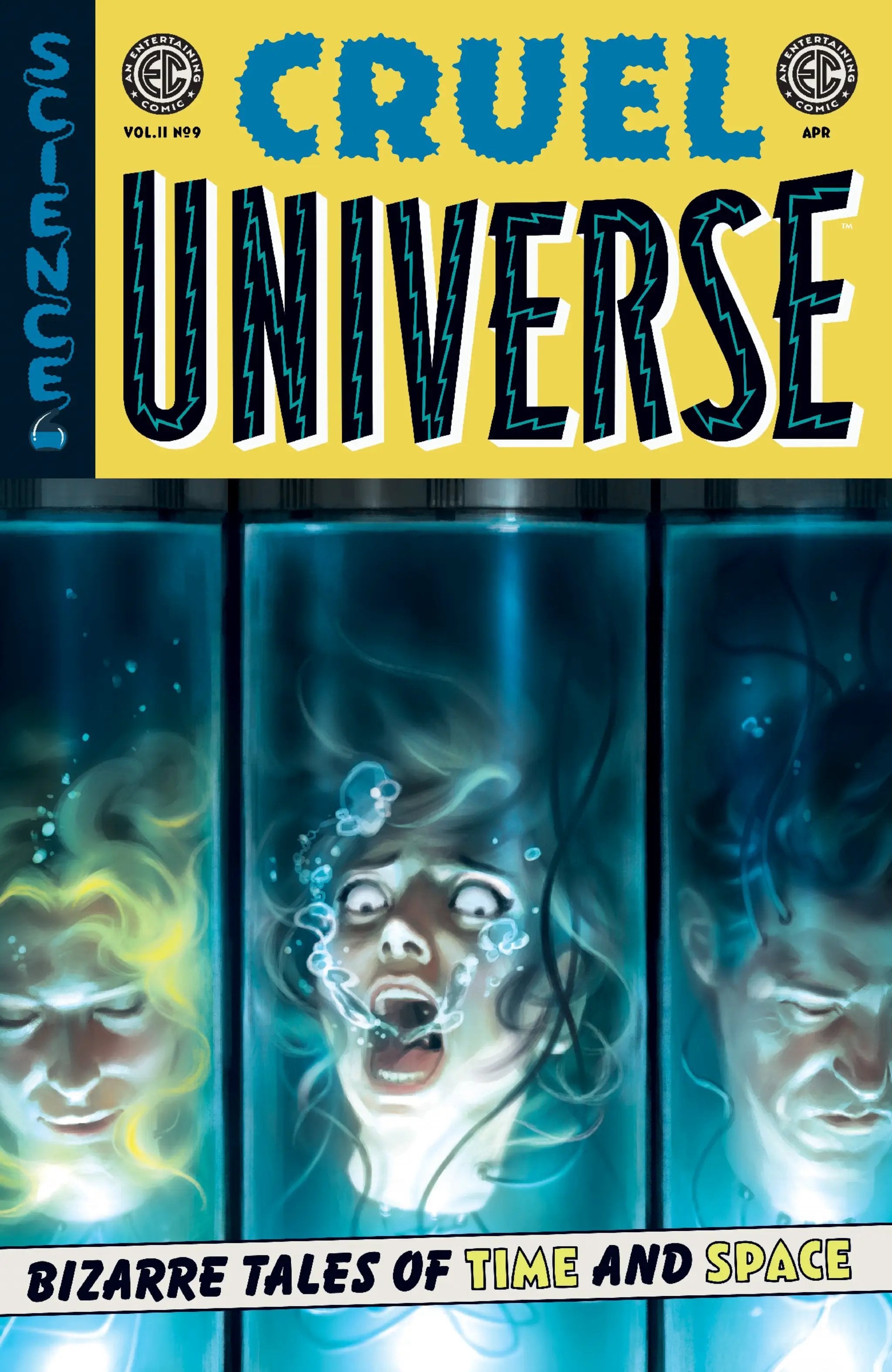 Comic book cover for EC Cruel Universe 2 #9, featuring bold artwork and character illustrations from Lunar Distribution's comic series.